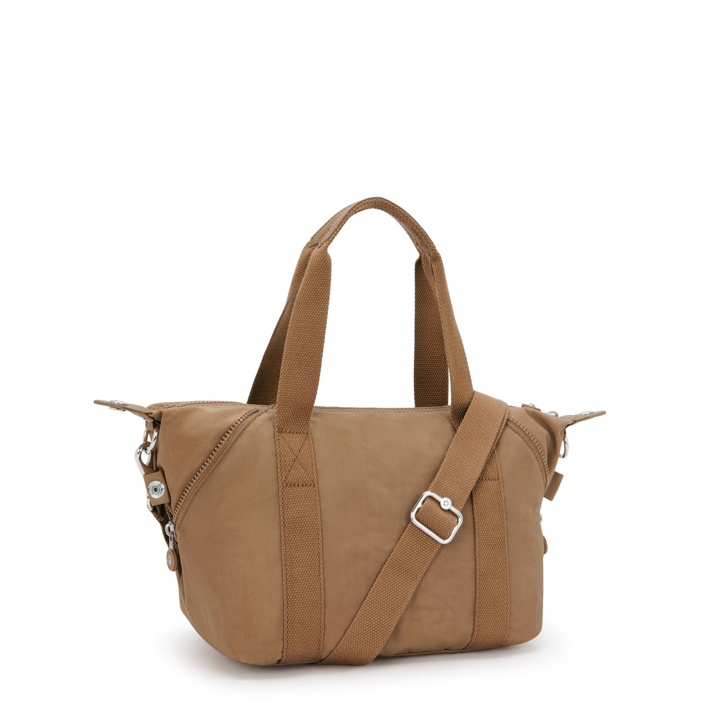 Kipling Art Mini Early Tan حقيبة يد صغيرة (مع حزام كتف قابل للإزالة) 01327-7CN