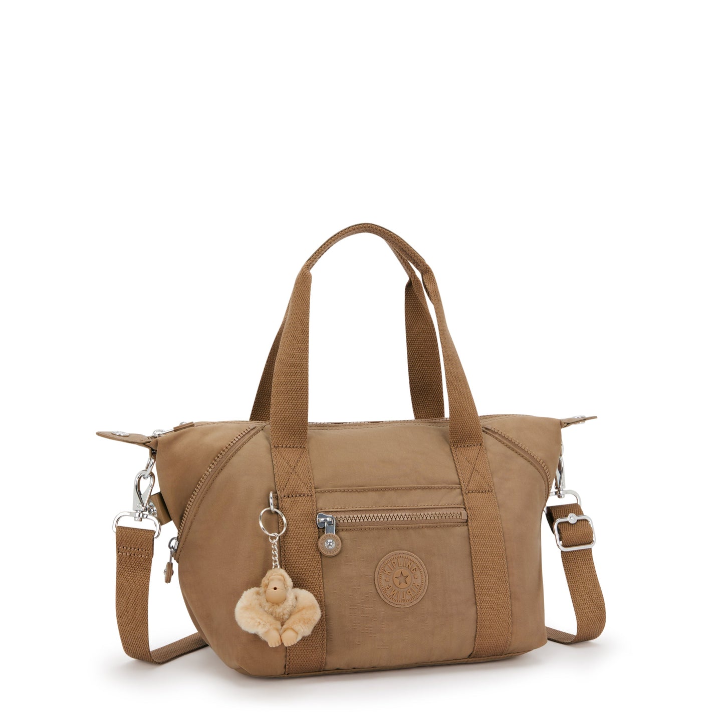 Kipling Art Mini Early Tan حقيبة يد صغيرة (مع حزام كتف قابل للإزالة) 01327-7CN