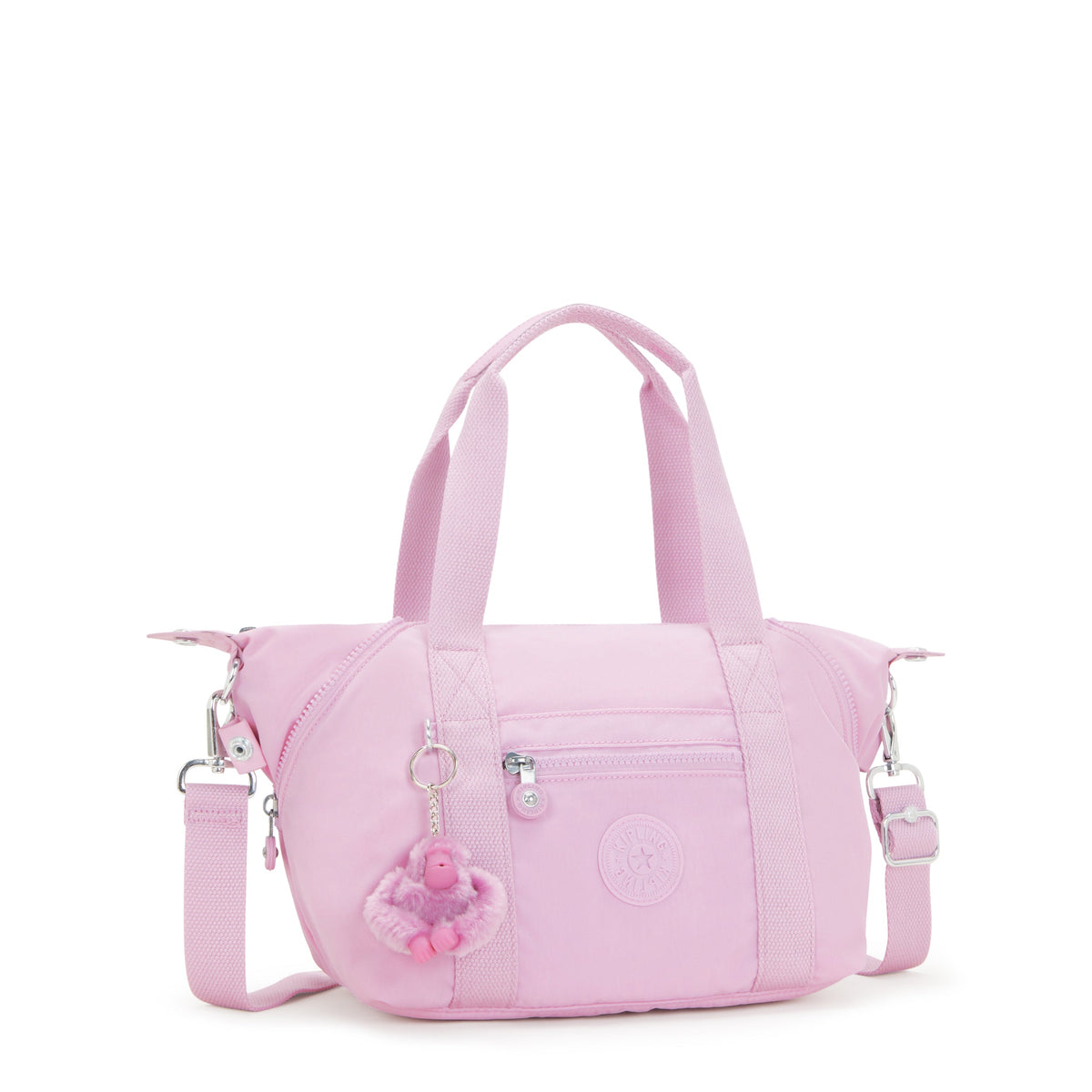 KIPLING-Art Mini-حقيبة يد صغيرة (بحزام كتف قابل للإزالة)-Blooming Pink-01327-R2C