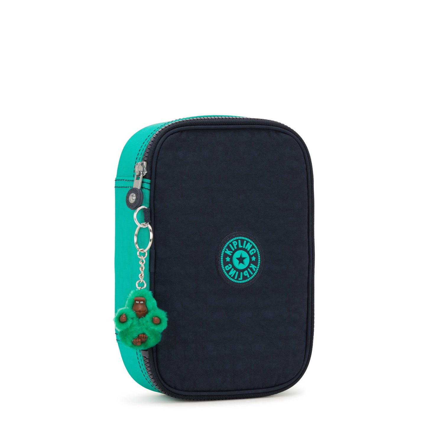Kipling 100 Pens مقلمة كبيرة باللونين الأزرق والأخضر C209405-CD7