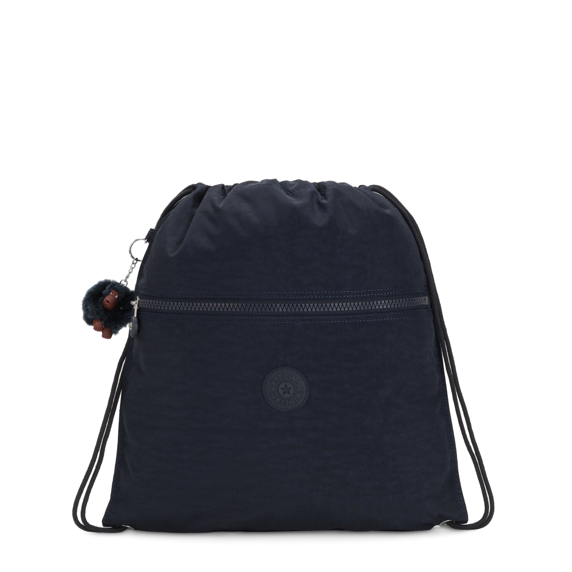 Kipling-Supertaboo-Medium Drawstring Swim Bag -True Blue Tonal-09487-4DX