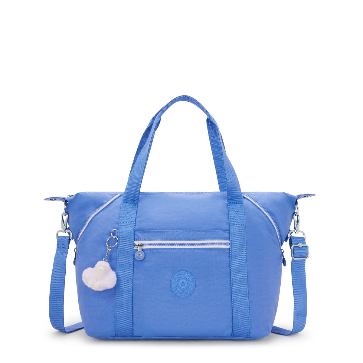 Kipling Art Cocktail Blue Medium Tote With Removable Shoulderstrap 10619-87S