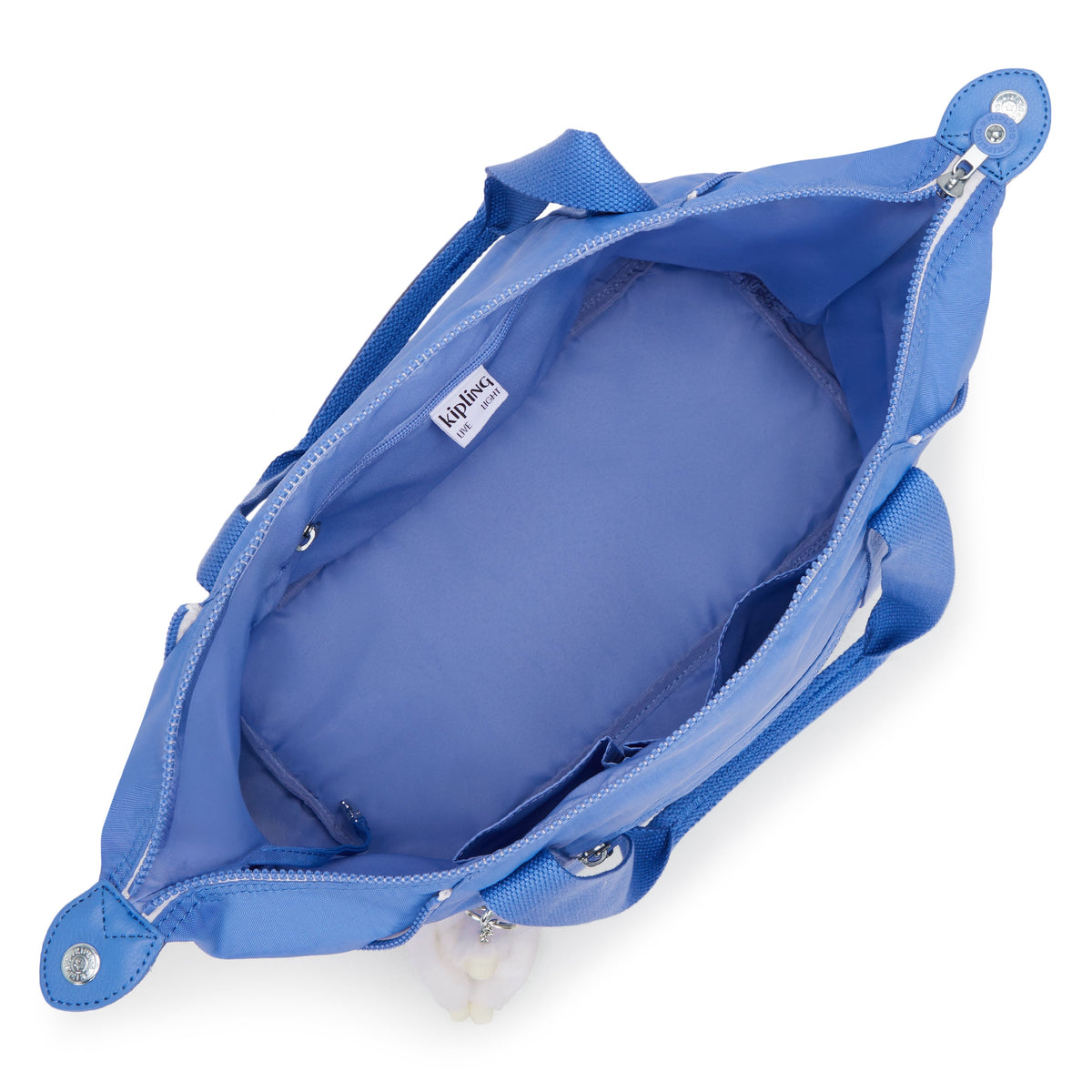 حقيبة كتف متوسطة زرقاء من Kipling Art Cocktail مع حزام كتف قابل للإزالة 10619-87S
