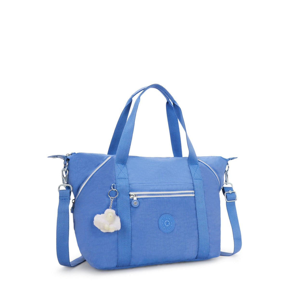 حقيبة كتف متوسطة زرقاء من Kipling Art Cocktail مع حزام كتف قابل للإزالة 10619-87S