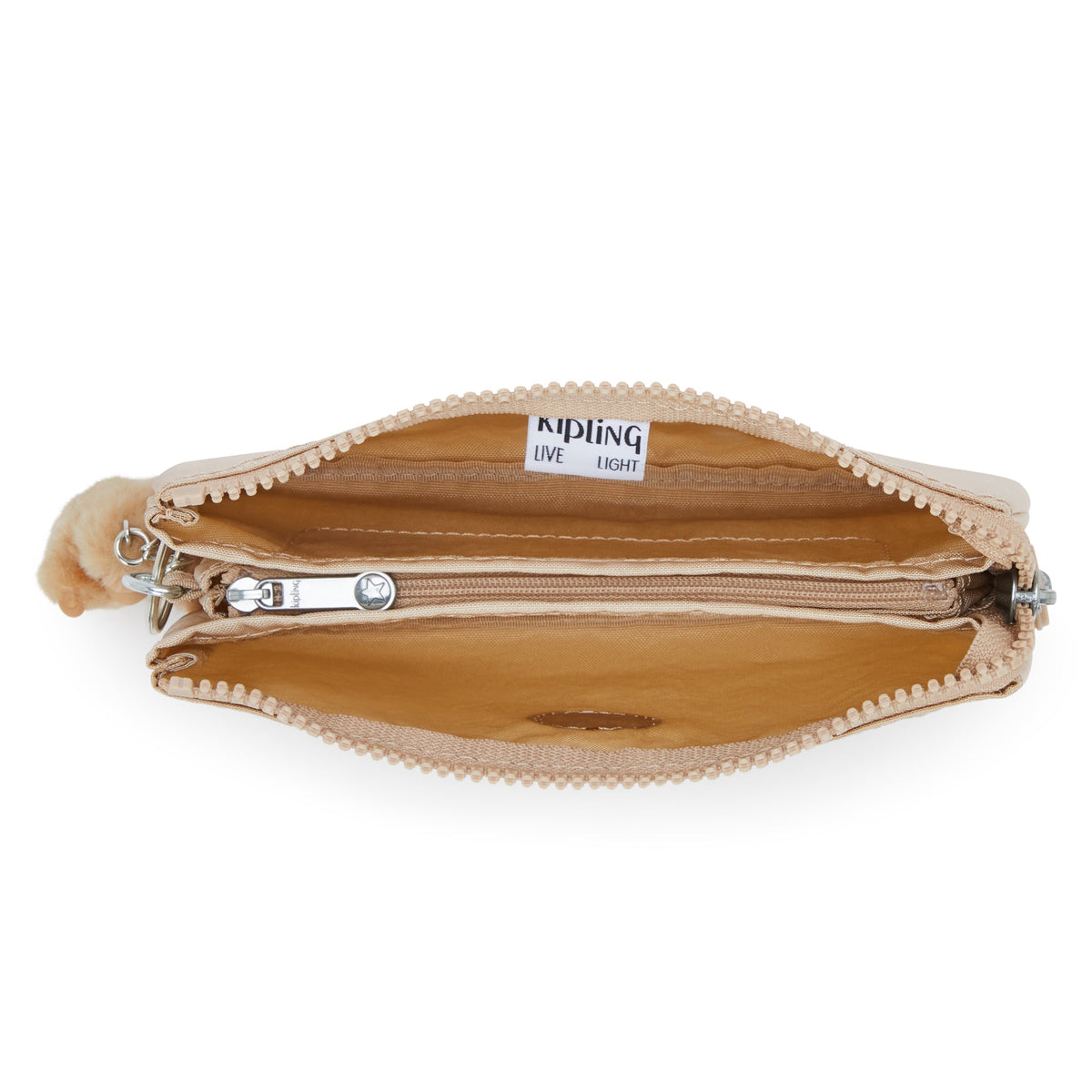 Kipling Creativity L Sparkled Beige محفظة كبيرة 13093-5DV