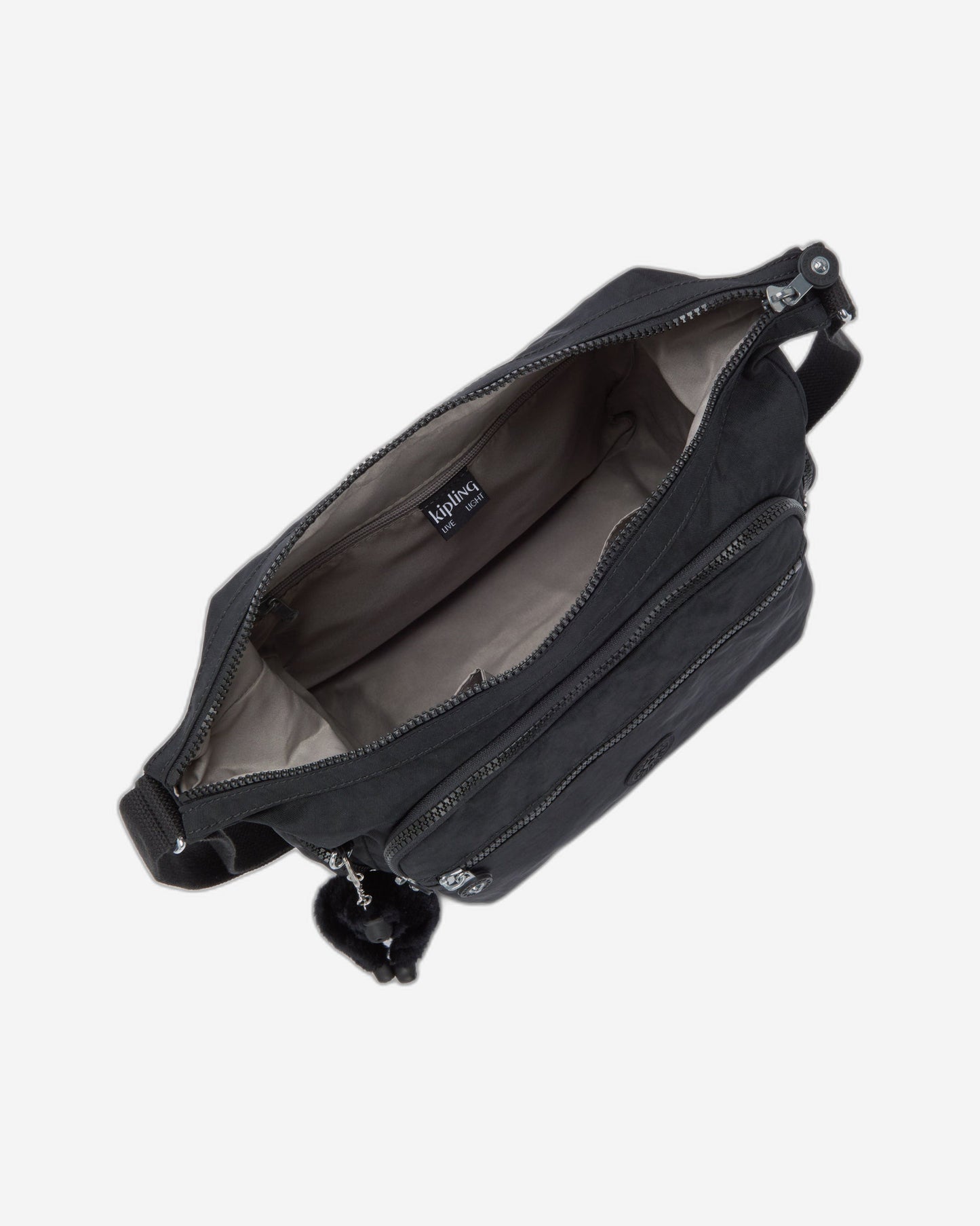 KIPLING Gabbie Black Noir حقيبة كروس كبيرة 15255-P39