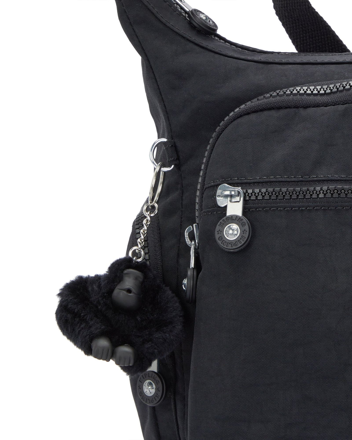 KIPLING Gabbie Black Noir حقيبة كروس كبيرة 15255-P39
