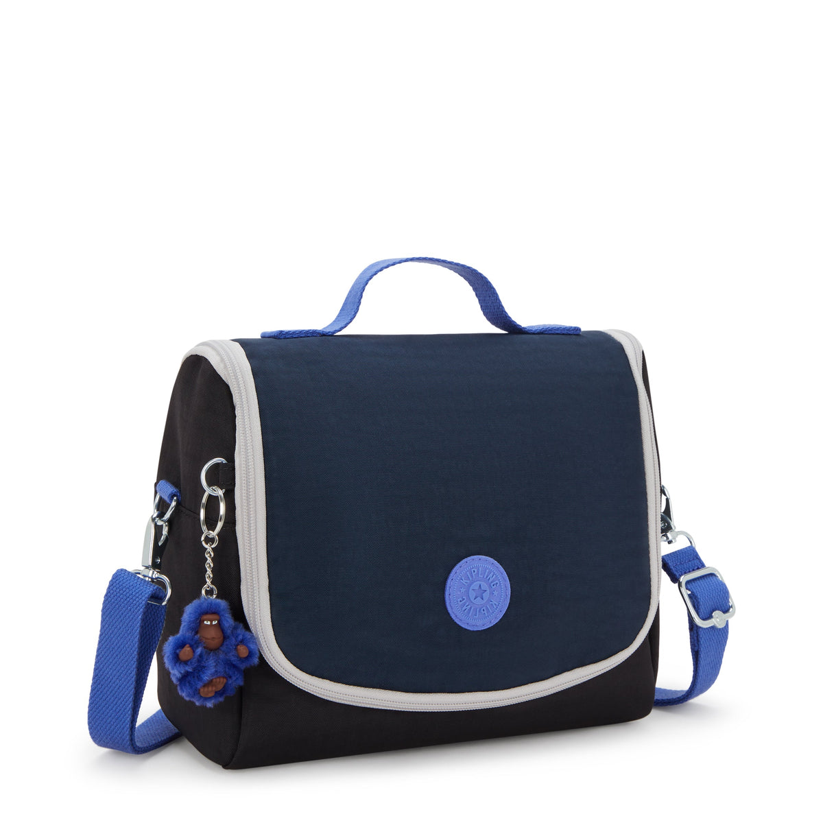 حقيبة غداء Kipling New Kichirou True Block كبيرة مع جراب عربة 15289-74Q