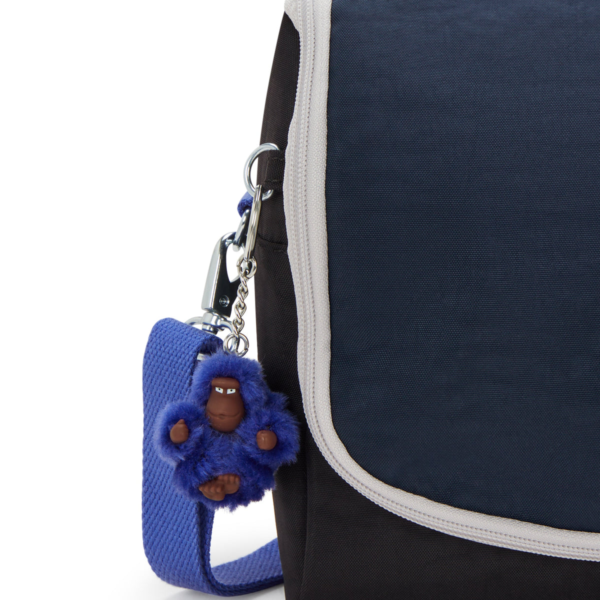 حقيبة غداء Kipling New Kichirou True Block كبيرة مع جراب عربة 15289-74Q