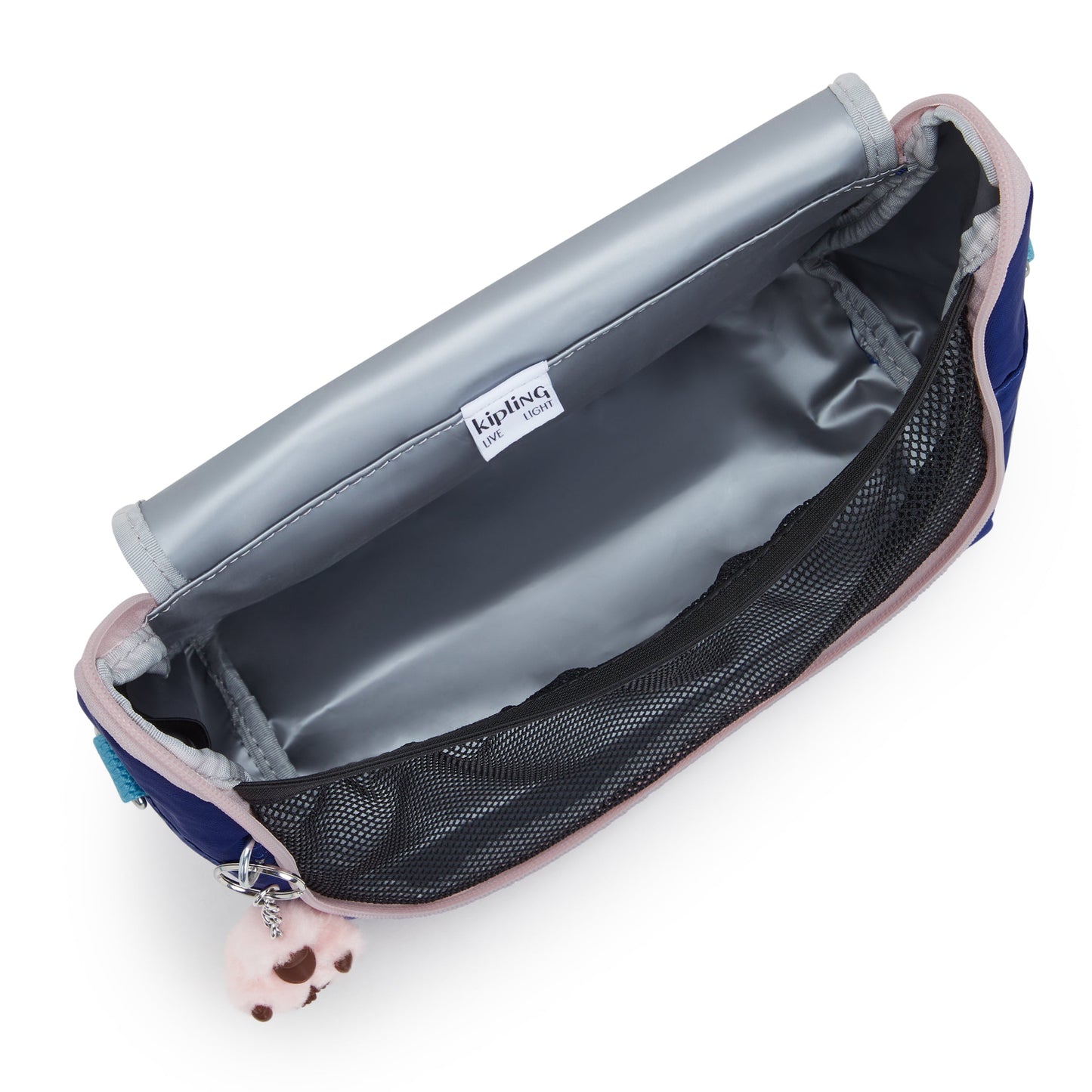 حقيبة غداء كبيرة Kipling New Kichirou Solar Navy C مع جراب عربة C215289-AF9