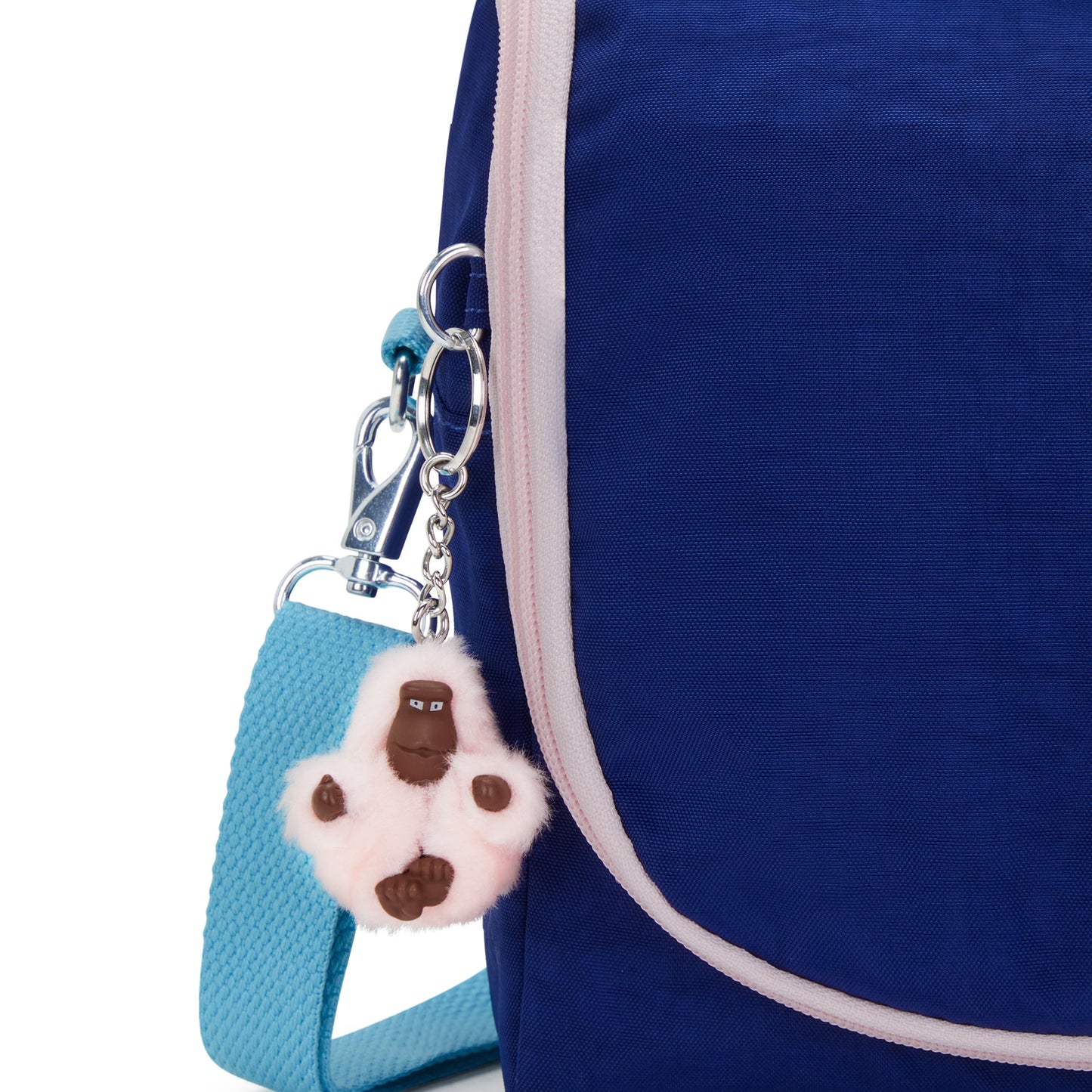 حقيبة غداء كبيرة Kipling New Kichirou Solar Navy C مع جراب عربة C215289-AF9