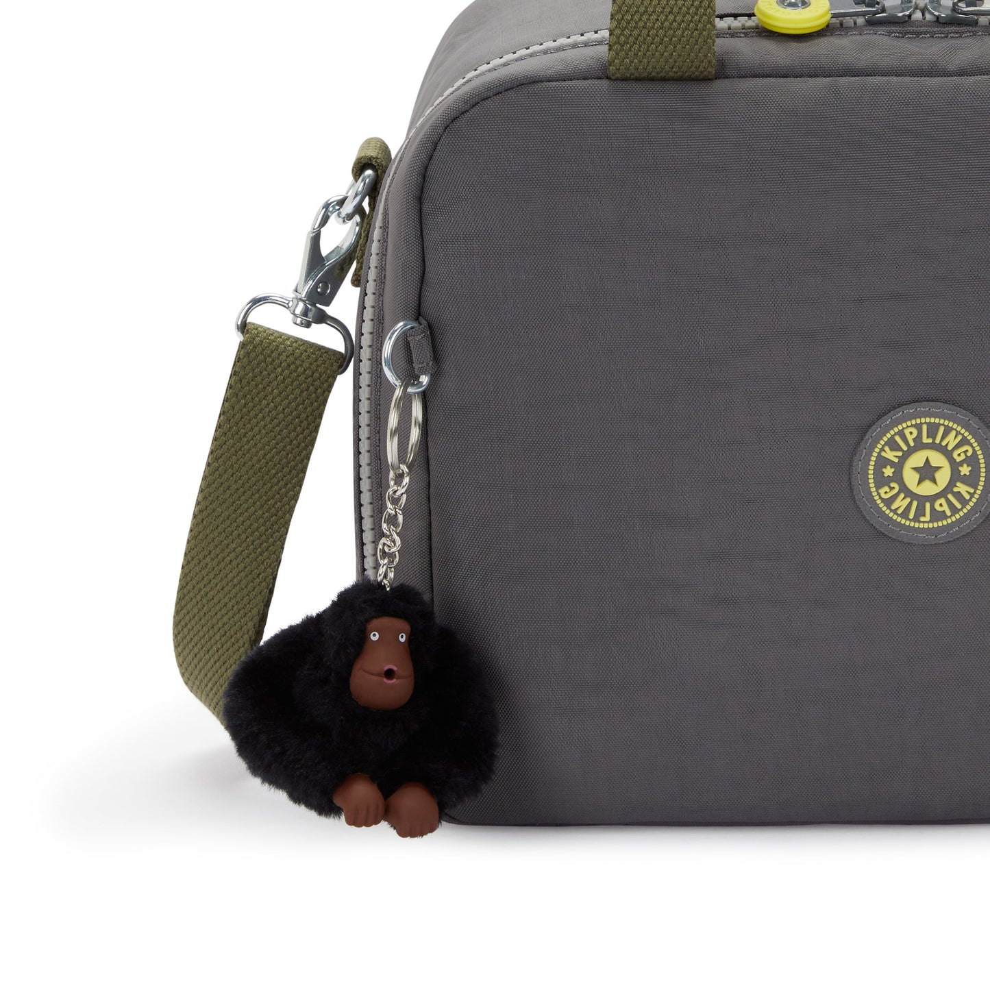 حقيبة غداء كبيرة Kipling Miyo Back to Grey مع جراب عربة 15381-1DX