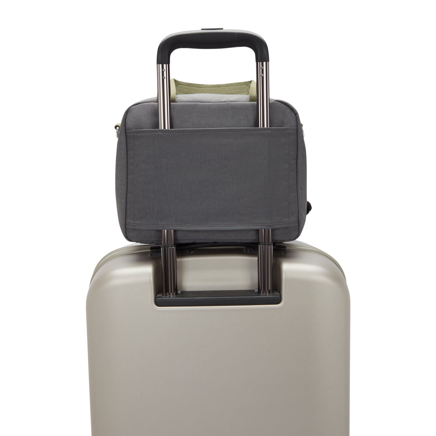 حقيبة غداء كبيرة Kipling Miyo Back to Grey مع جراب عربة 15381-1DX