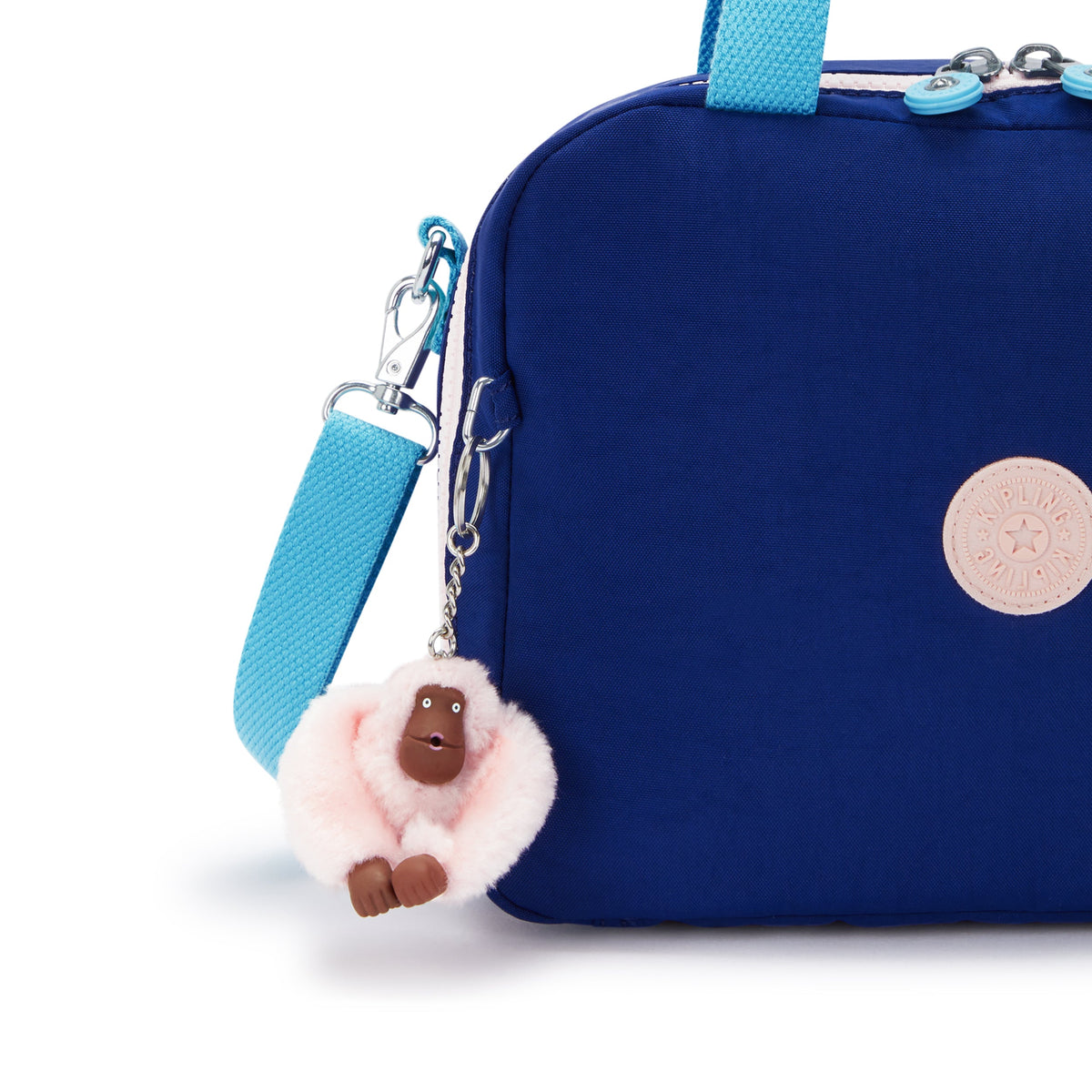 حقيبة غداء كبيرة Kipling Miyo Solar Navy C مع جراب عربة C215381-AF9
