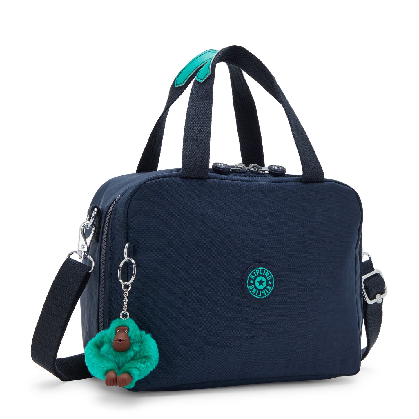 KIPLING-Miyo-صندوق غداء كبير (مع جراب عربة)-أزرق أخضر Bl-15381-CD7