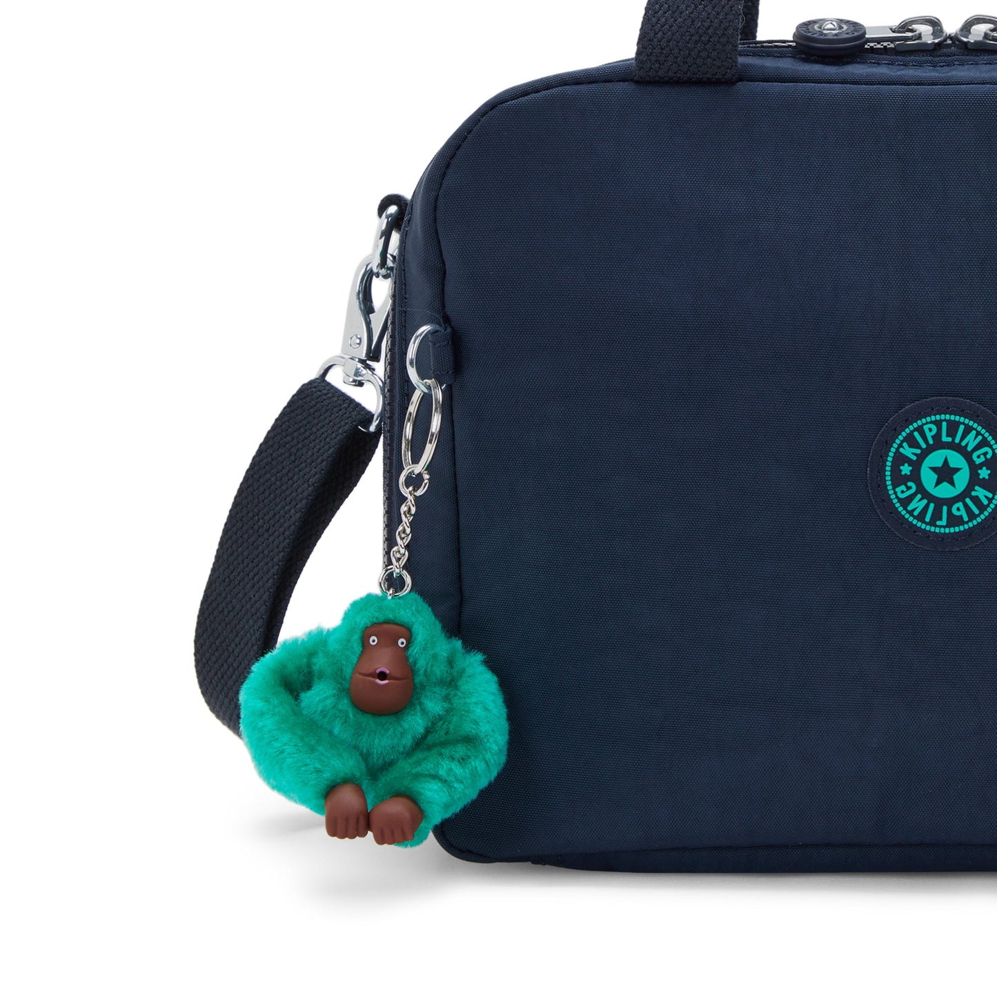 KIPLING-Miyo-صندوق غداء كبير (مع جراب عربة)-أزرق أخضر Bl-15381-CD7