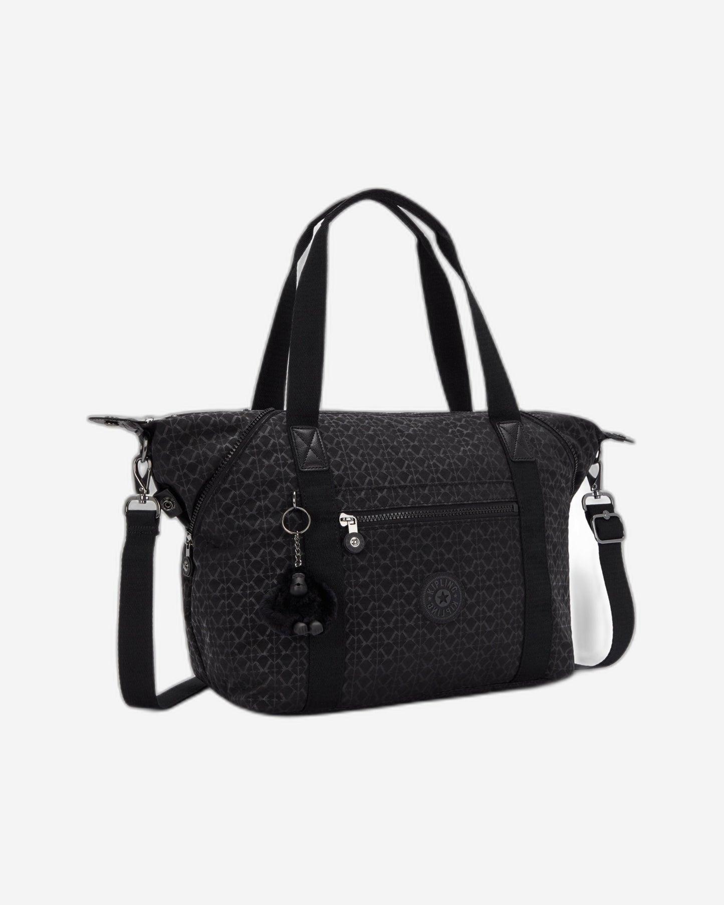 حقيبة يد متوسطة KIPLING Art Signature Emb (مع حزام كتف قابل للإزالة) 21091-K59