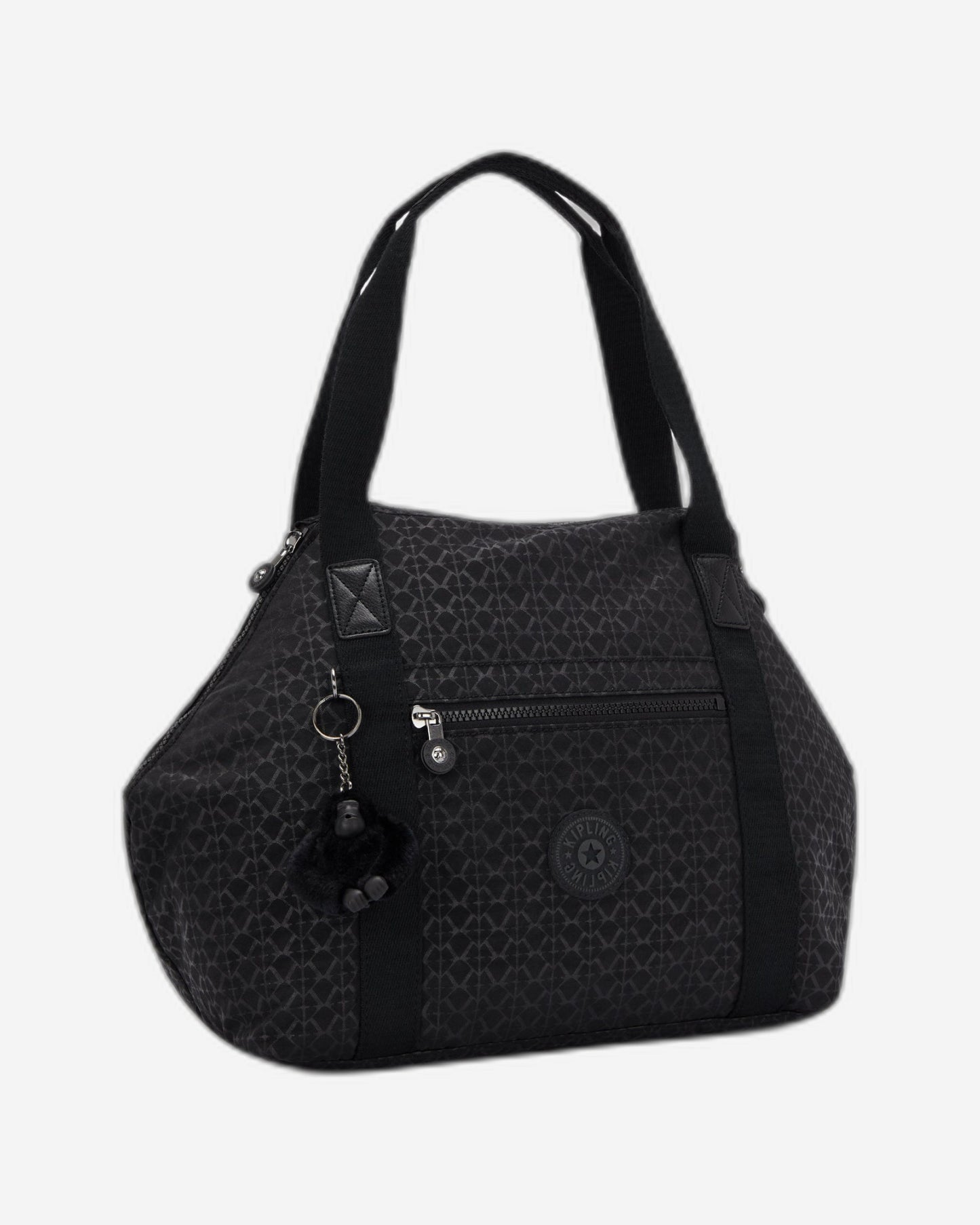 حقيبة يد متوسطة KIPLING Art Signature Emb (مع حزام كتف قابل للإزالة) 21091-K59