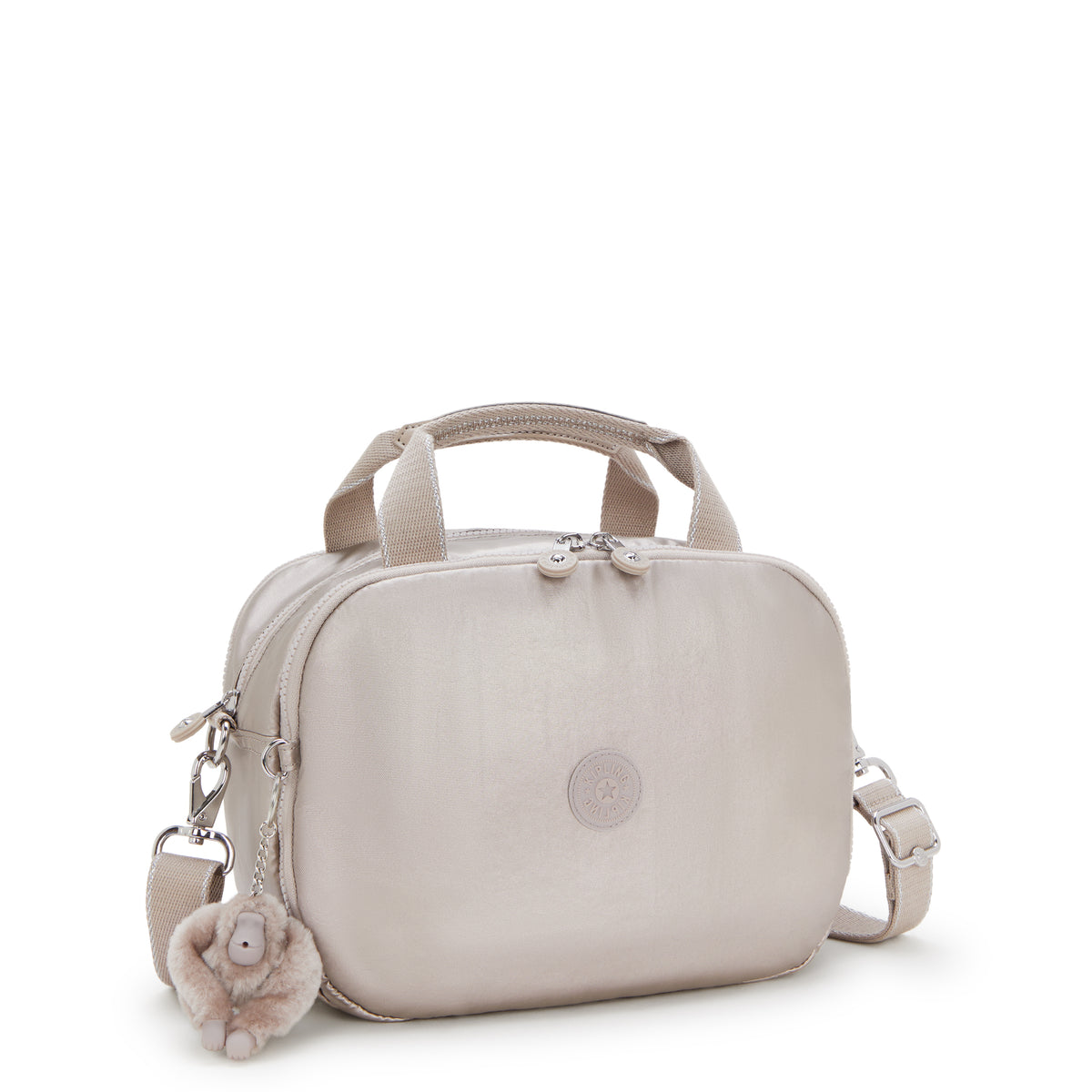 حقيبة أدوات الزينة الكبيرة Palmbeach Metallic Glow من KIPLING (مع جيب تثبيت على العربة) 25747-48I