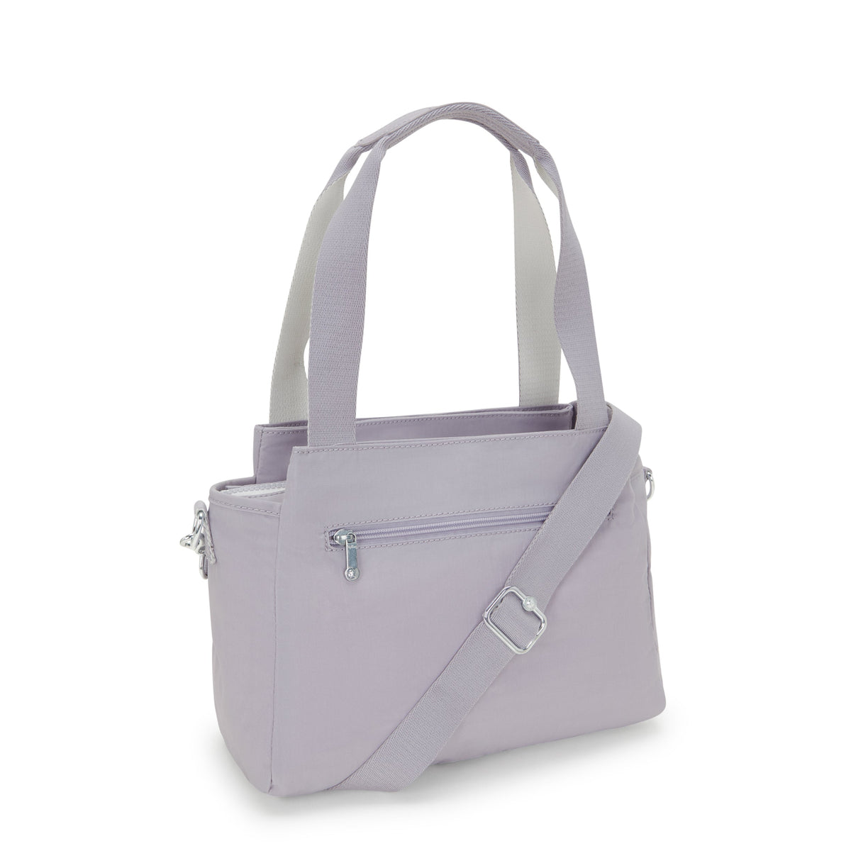 KIPLING-Elysia-حقيبة كتف متوسطة (بحزام كتف قابل للإزالة)-رمادي فاتح-43791-1FB