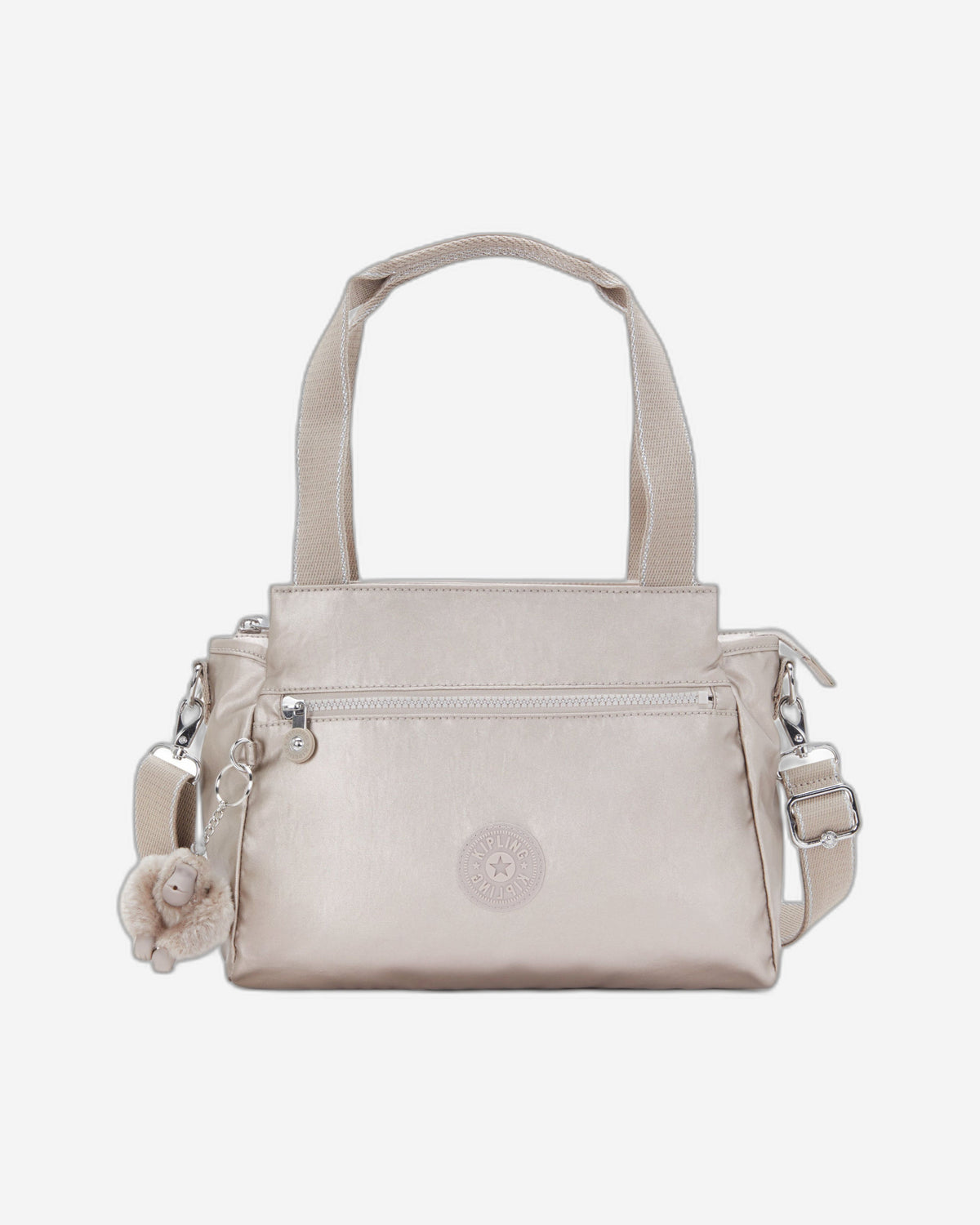 حقيبة كتف KIPLING Elysia Metallic Glow متوسطة الحجم (مع حزام كتف قابل للإزالة) 43793-48I