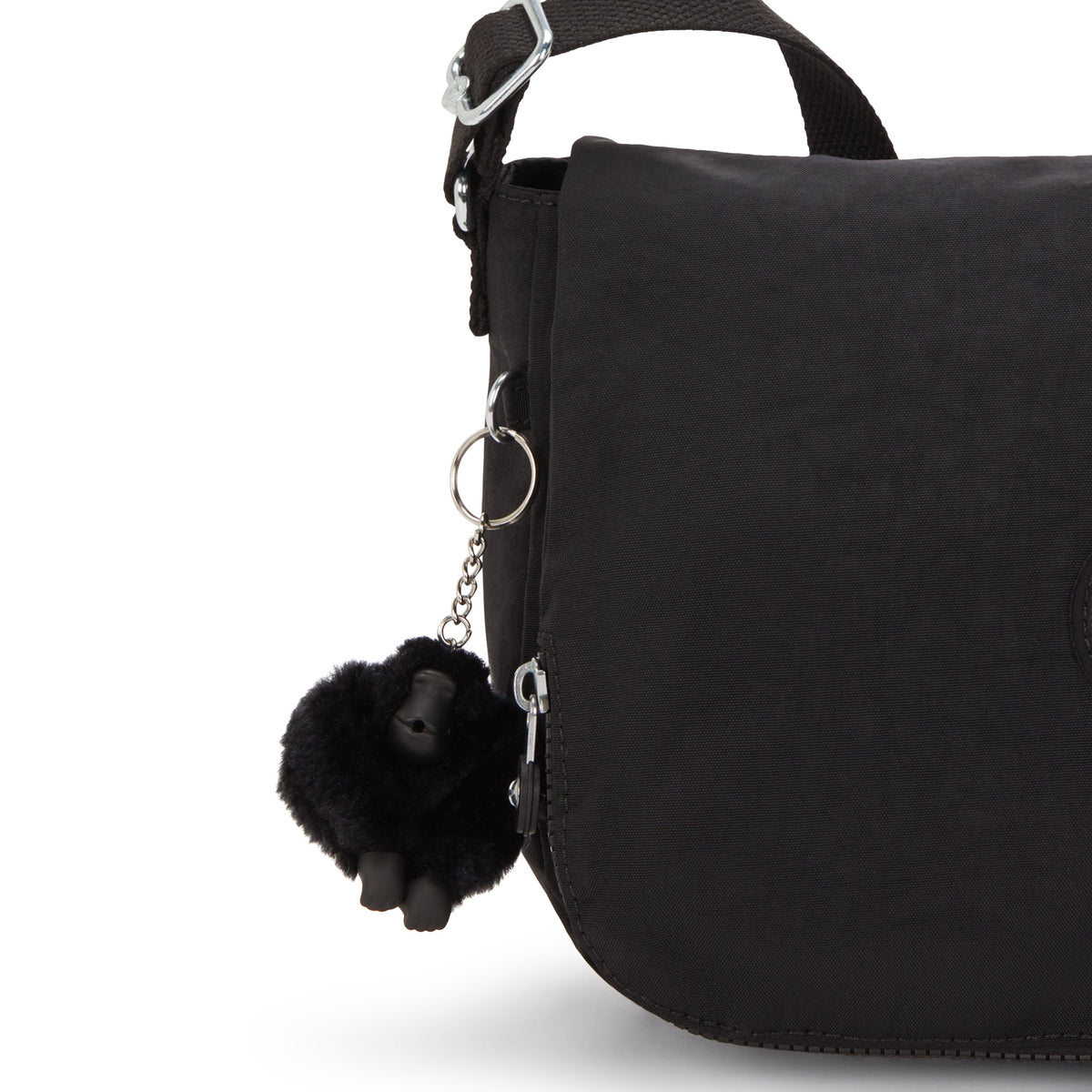 حقيبة Kipling Earthbeat M Black Noir متوسطة الحجم بحزام للكتف I2505-P39