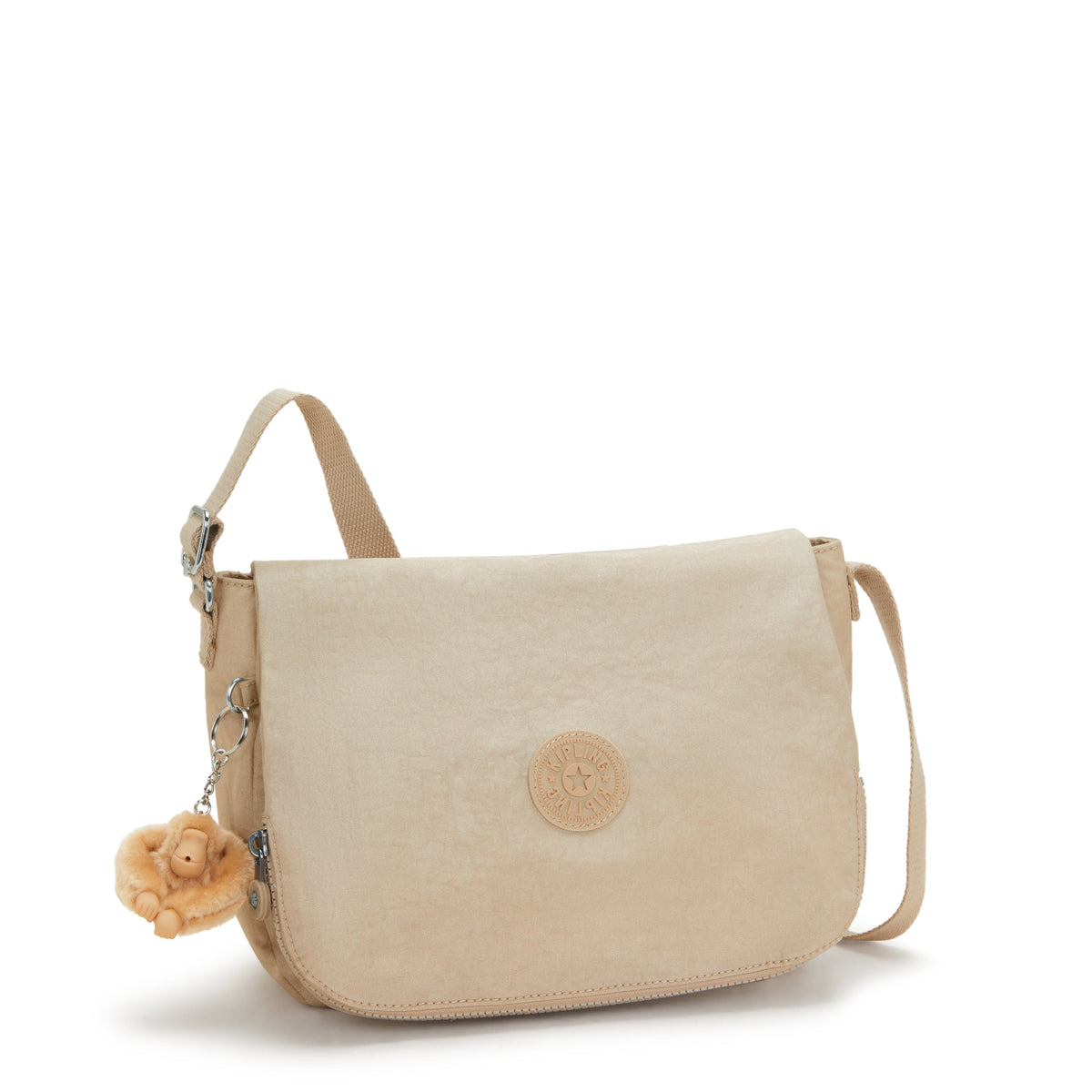 Kipling Earthbeat M Sparkled Beige Medium crossbody I2506-5DV
