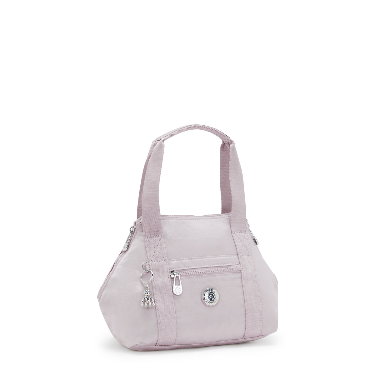 KIPLING-Art Mini-حقيبة يد صغيرة (بحزام كتف قابل للإزالة)-Gleam Silver-I2526-K6G