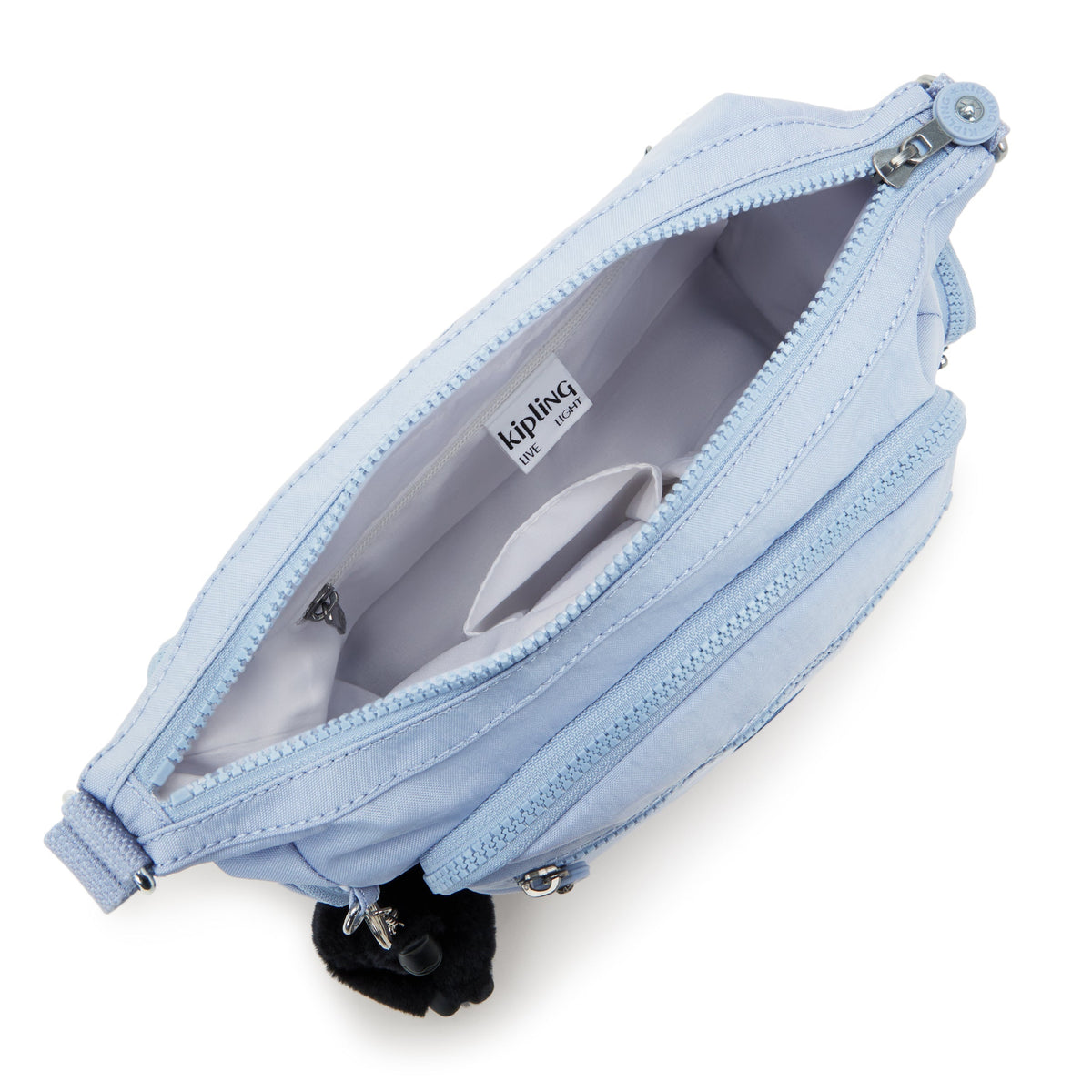Kipling Gabbie S Cloudy Sky Blue حقيبة كروس متوسطة I2531-2DS