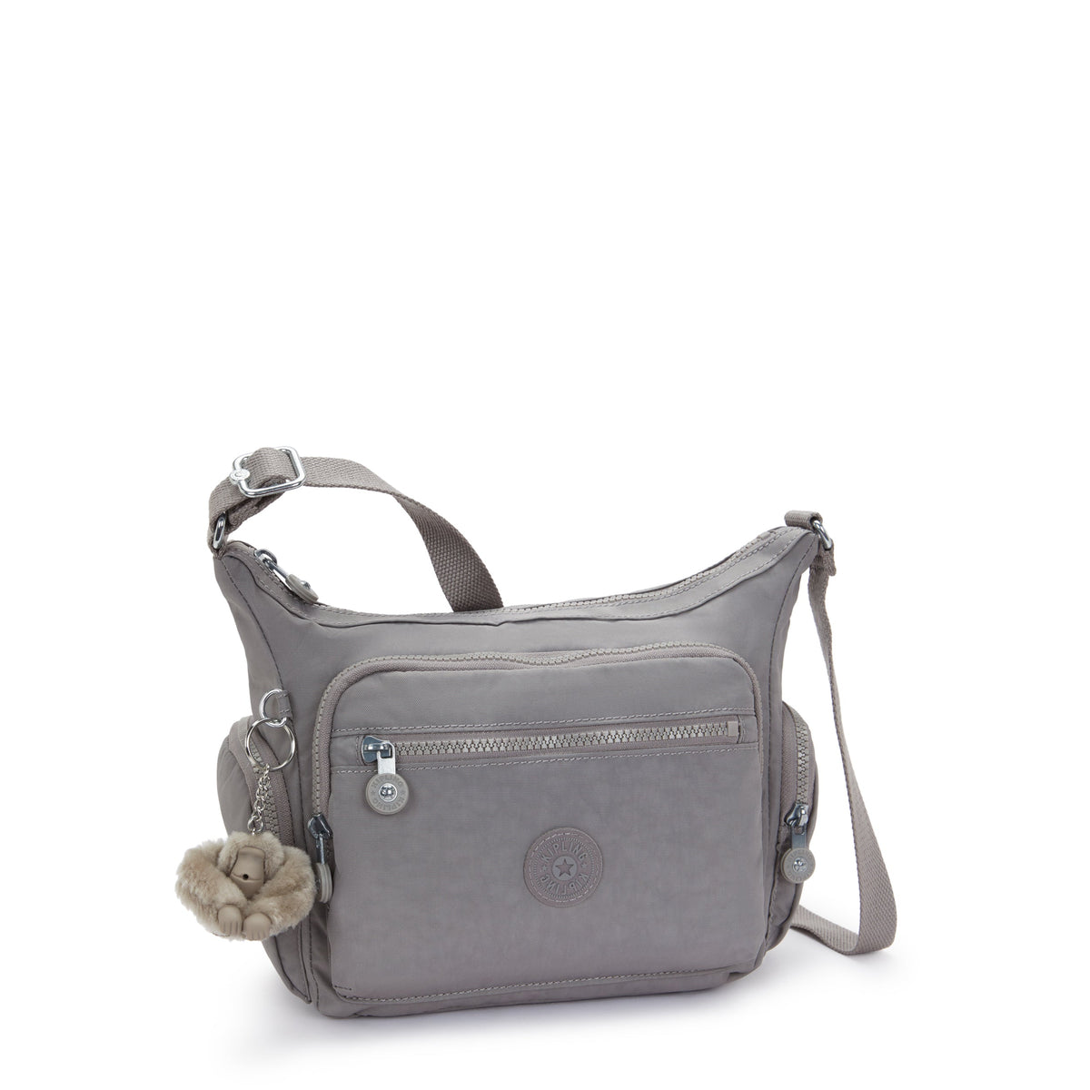 Kipling Gabbie S بلون رمادي جذاب، حقيبة كروس متوسطة I2531-8DH