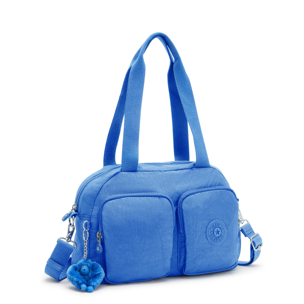 KIPLING-Cool Defea-حقيبة كتف متوسطة الحجم (بحزام كتف قابل للإزالة)-أزرق هافانا-I2849-JC7