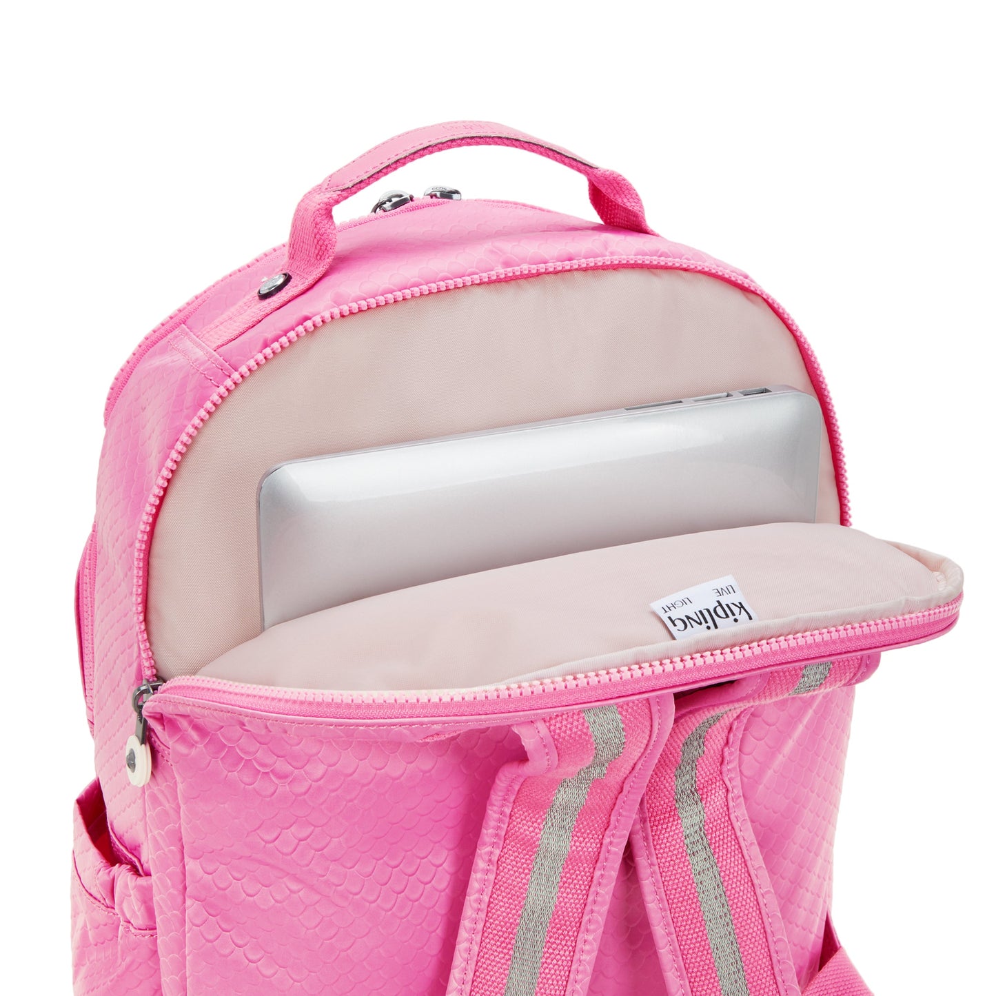 حقيبة ظهر Kipling Seoul Lap Pink Mermaid Em كبيرة مع حجرة للكمبيوتر المحمول I2932-56J