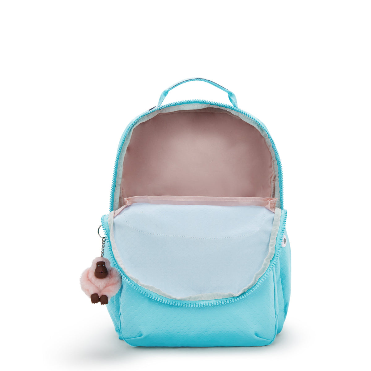 حقيبة ظهر Kipling Seoul Lap Mermaid Emboss كبيرة مع حجرة للكمبيوتر المحمول I2932-62H