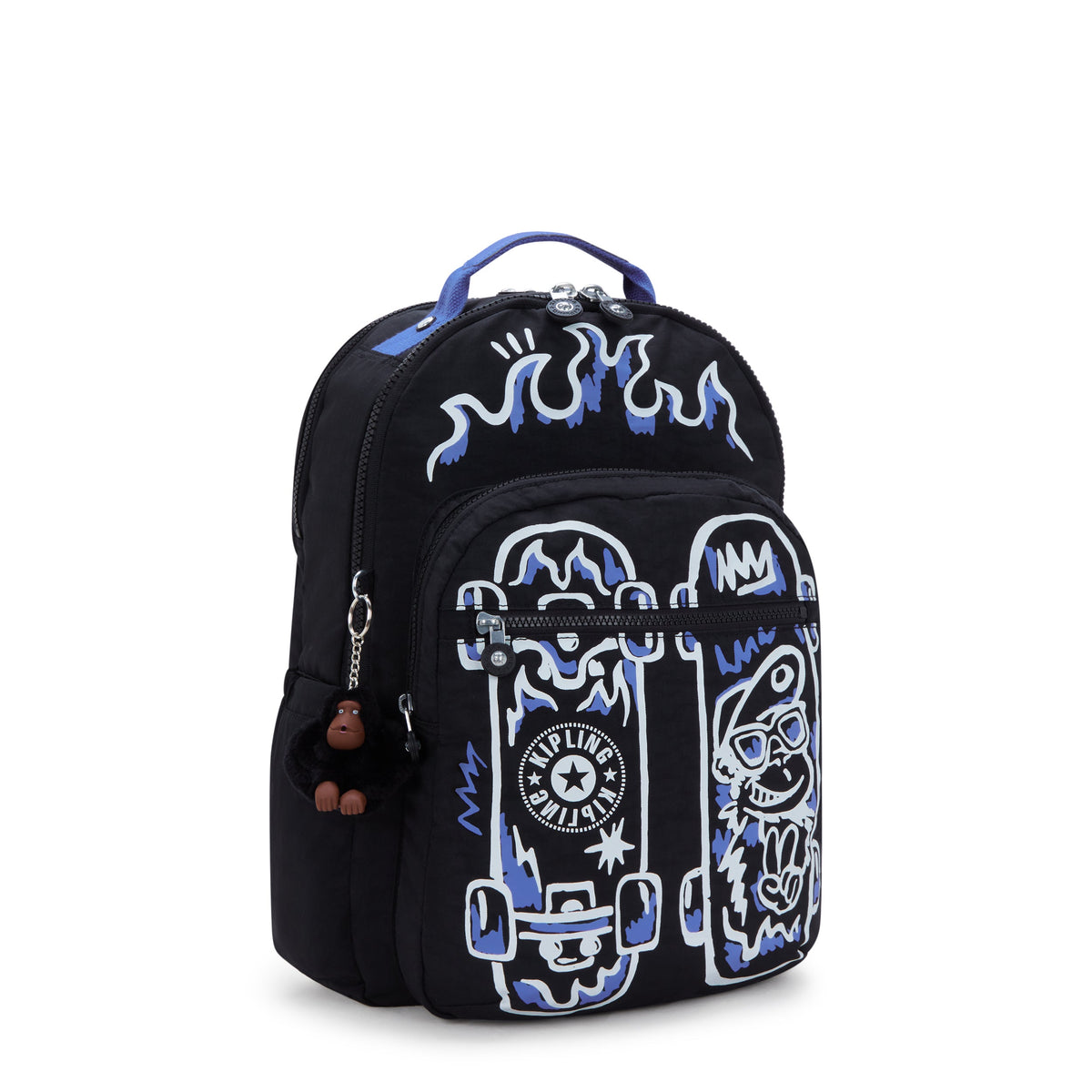 حقيبة ظهر Kipling Seoul Lap Fire Skate كبيرة مع حجرة للكمبيوتر المحمول I2932-80S