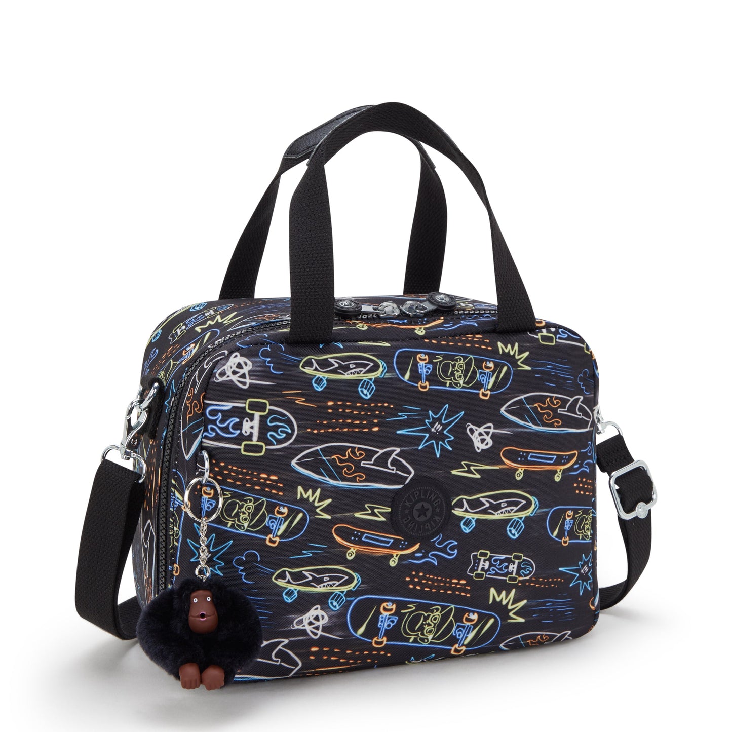 حقيبة غداء كبيرة Kipling Miyo Neon Skate مع جراب عربة I2989-71M