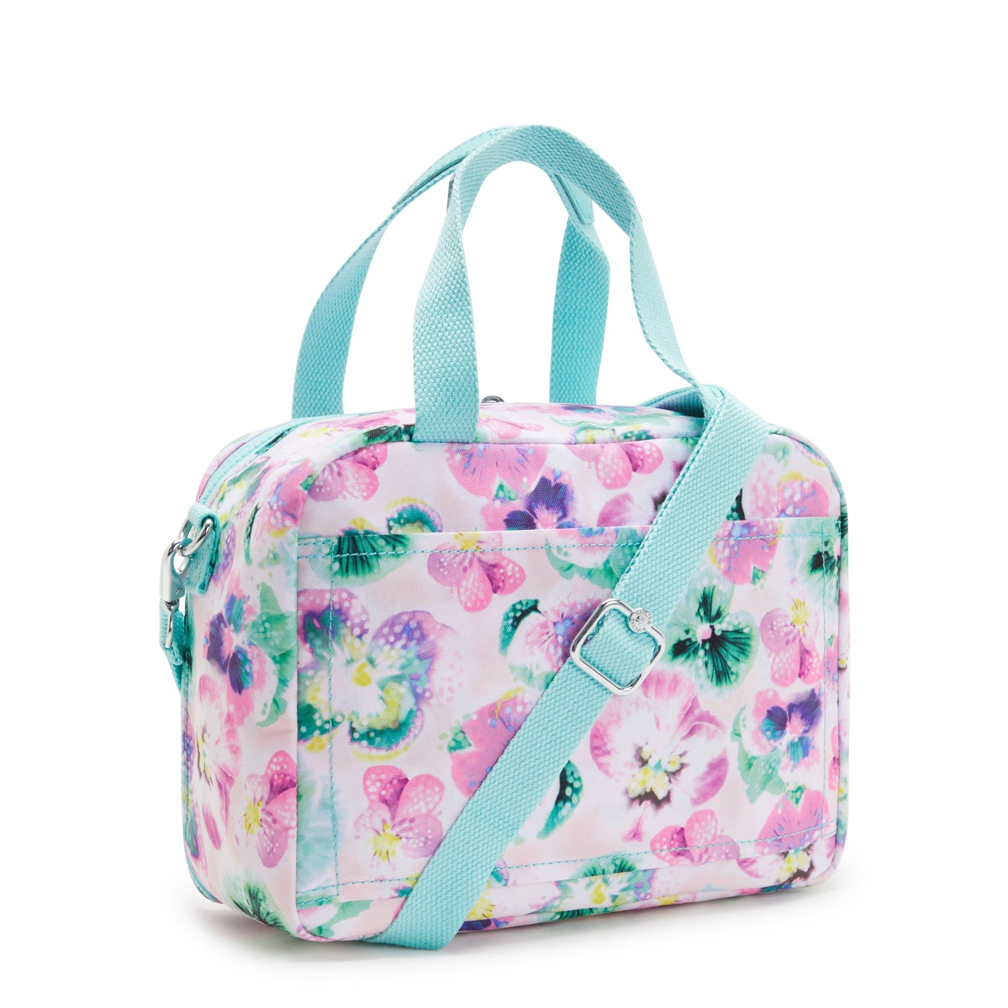 حقيبة غداء كبيرة Kipling Miyo Aqua Blossom مع كم ترولي C2I2989-7EC