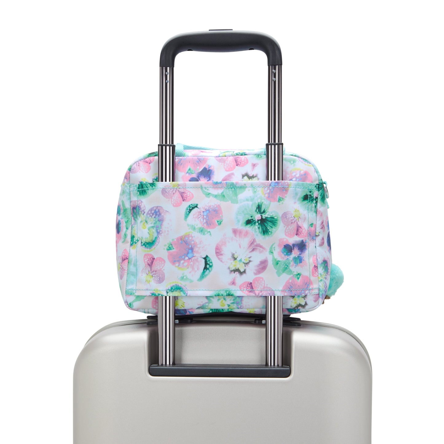 حقيبة غداء كبيرة Kipling Miyo Aqua Blossom مع كم ترولي C2I2989-7EC