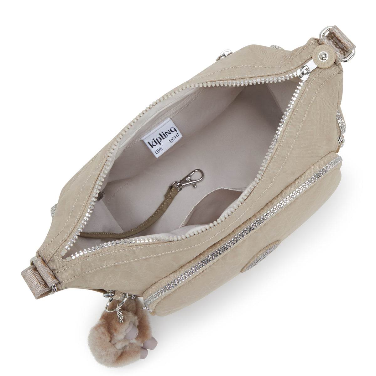Kipling Gabb S Glorious Be Sil حقيبة كروس متوسطة I3026-42N