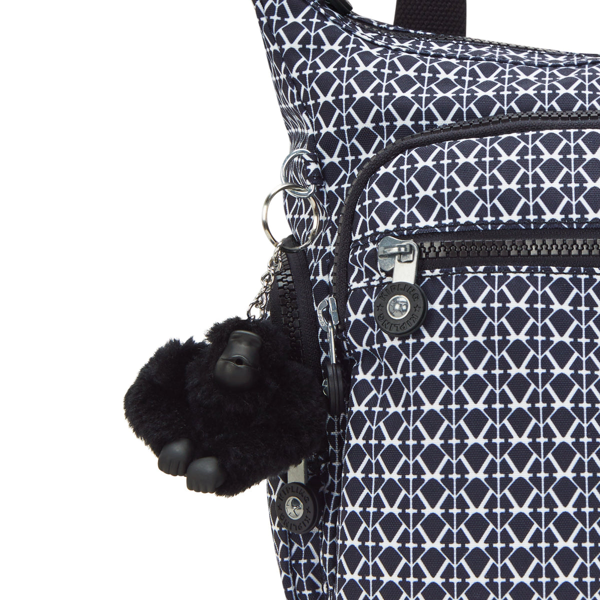 كيبلينج جابي Signature Print حقيبة كروس كبيرة I3186-DD2