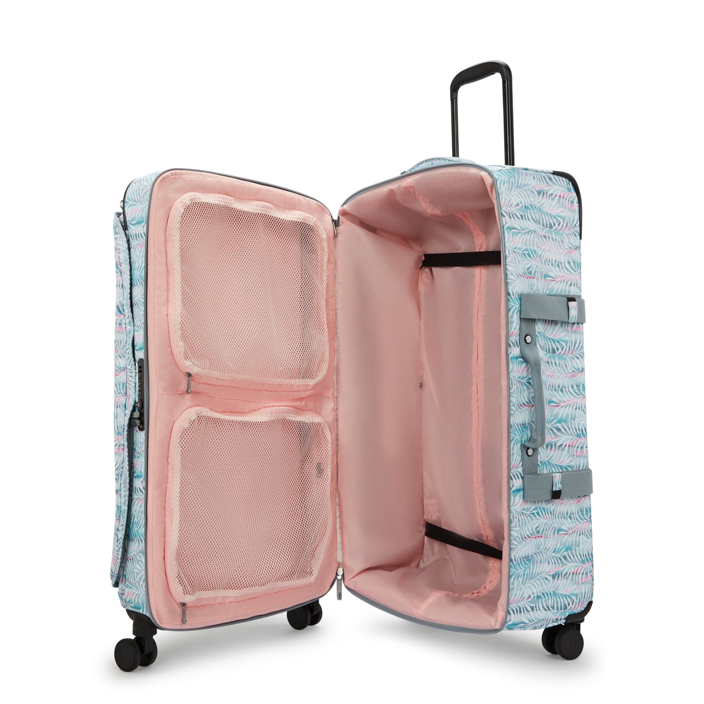 حقيبة سفر Kipling Spontaneous L ذات العجلات الكبيرة بأوراق النخيل I3397-3QN