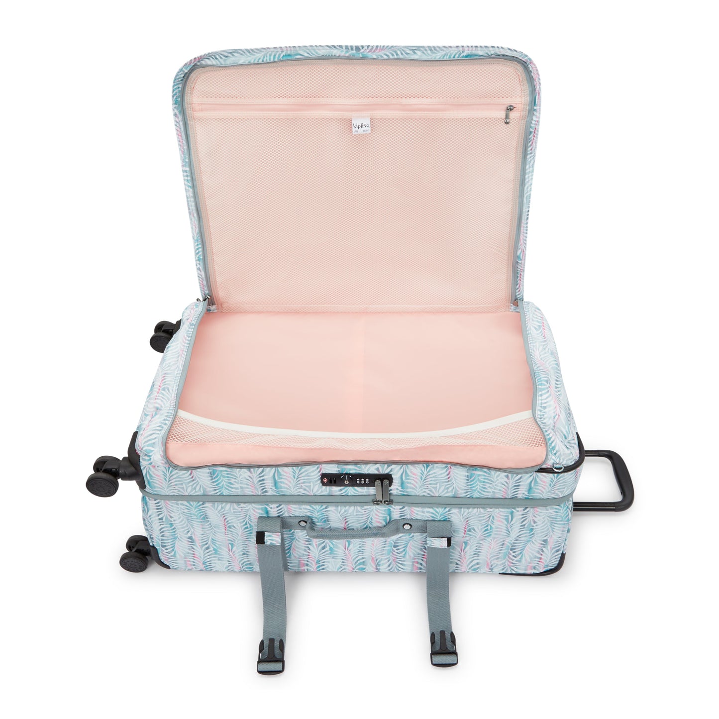 حقيبة سفر Kipling Spontaneous L ذات العجلات الكبيرة بأوراق النخيل I3397-3QN
