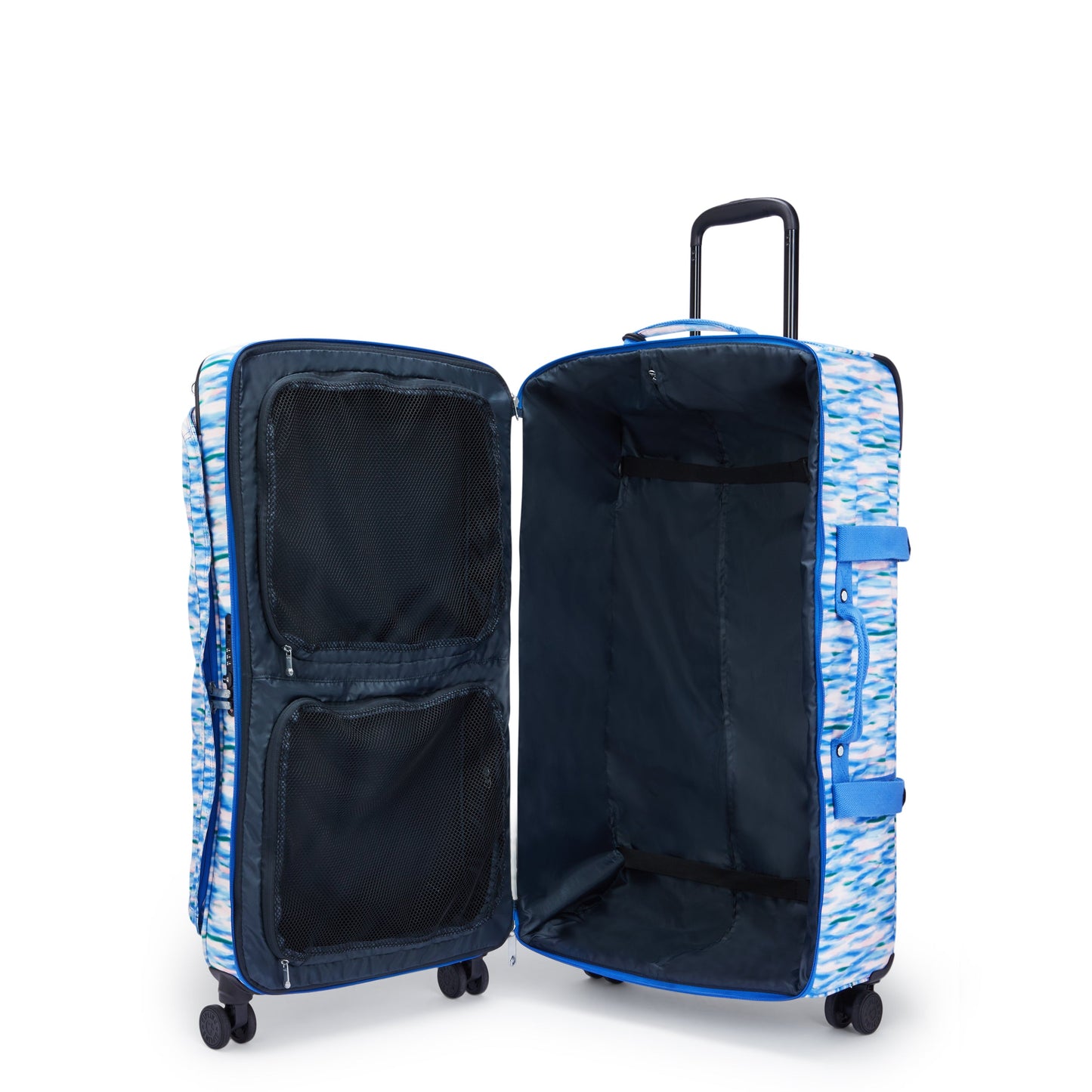 KIPLING-Spontaneous L-حقيبة سفر كبيرة بعجلات-أزرق مخفف-I3397-TX9