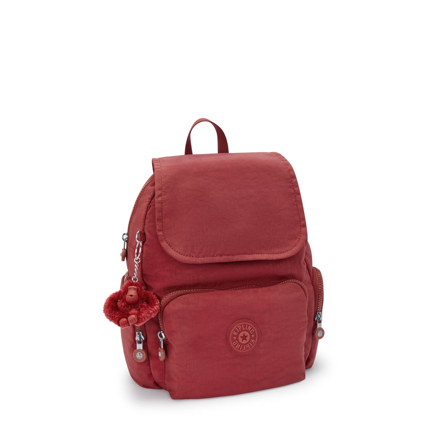 حقيبة ظهر Kipling City Zip S صغيرة حمراء اللون I3523-4SS