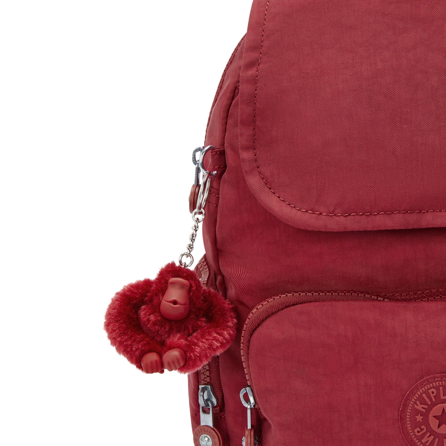 حقيبة ظهر Kipling City Zip S صغيرة حمراء اللون I3523-4SS
