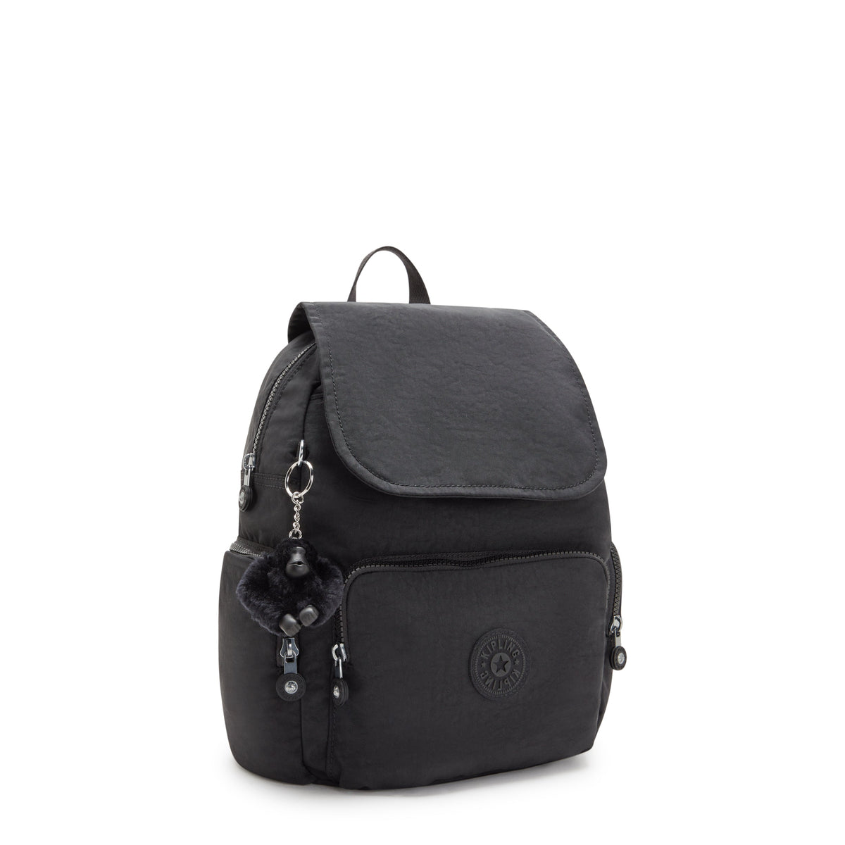 KIPLING City Zip S حقيبة ظهر صغيرة سوداء I3523-P39