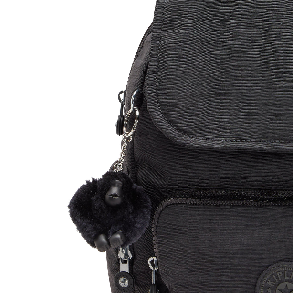 KIPLING City Zip S حقيبة ظهر صغيرة سوداء I3523-P39