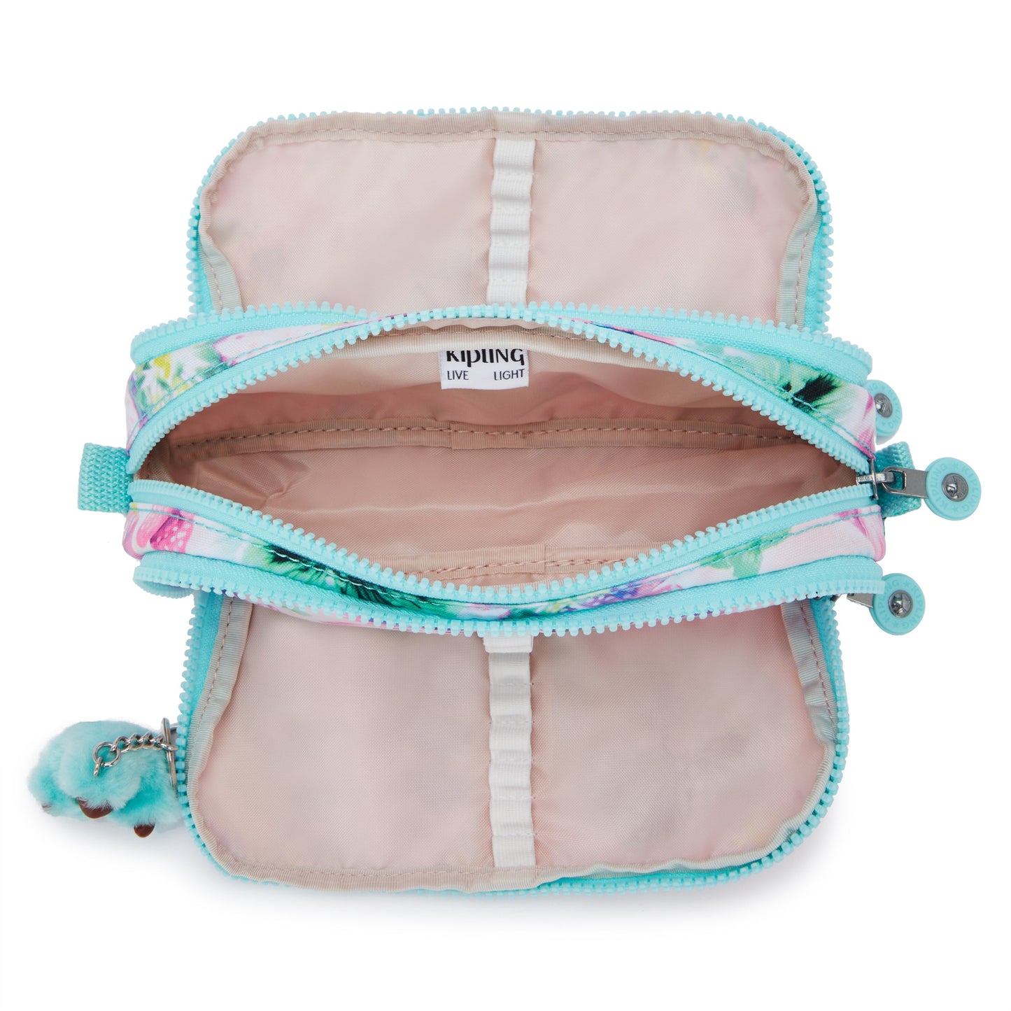 Kipling Gitroy Aqua Blossom مقلمة كبيرة C2I3560-7EC