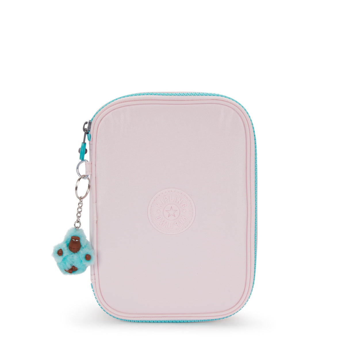 Kipling 100 Pens Sea Pink Met Large pencase I3624-52J