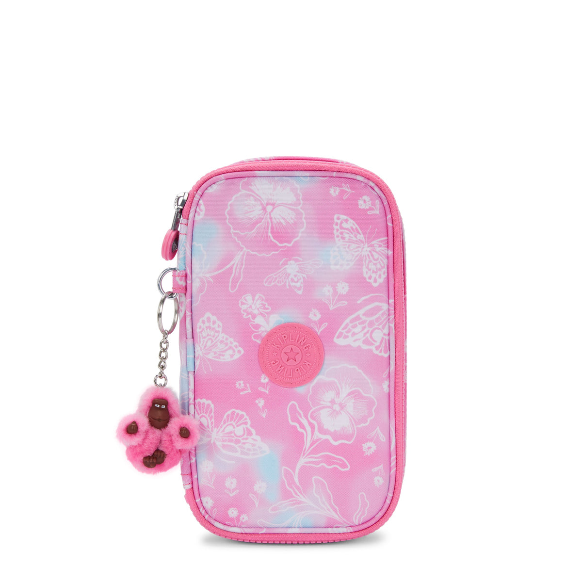 KIPLING-50 Pens-Medium pencase-Garden Clouds-I3707-2PE