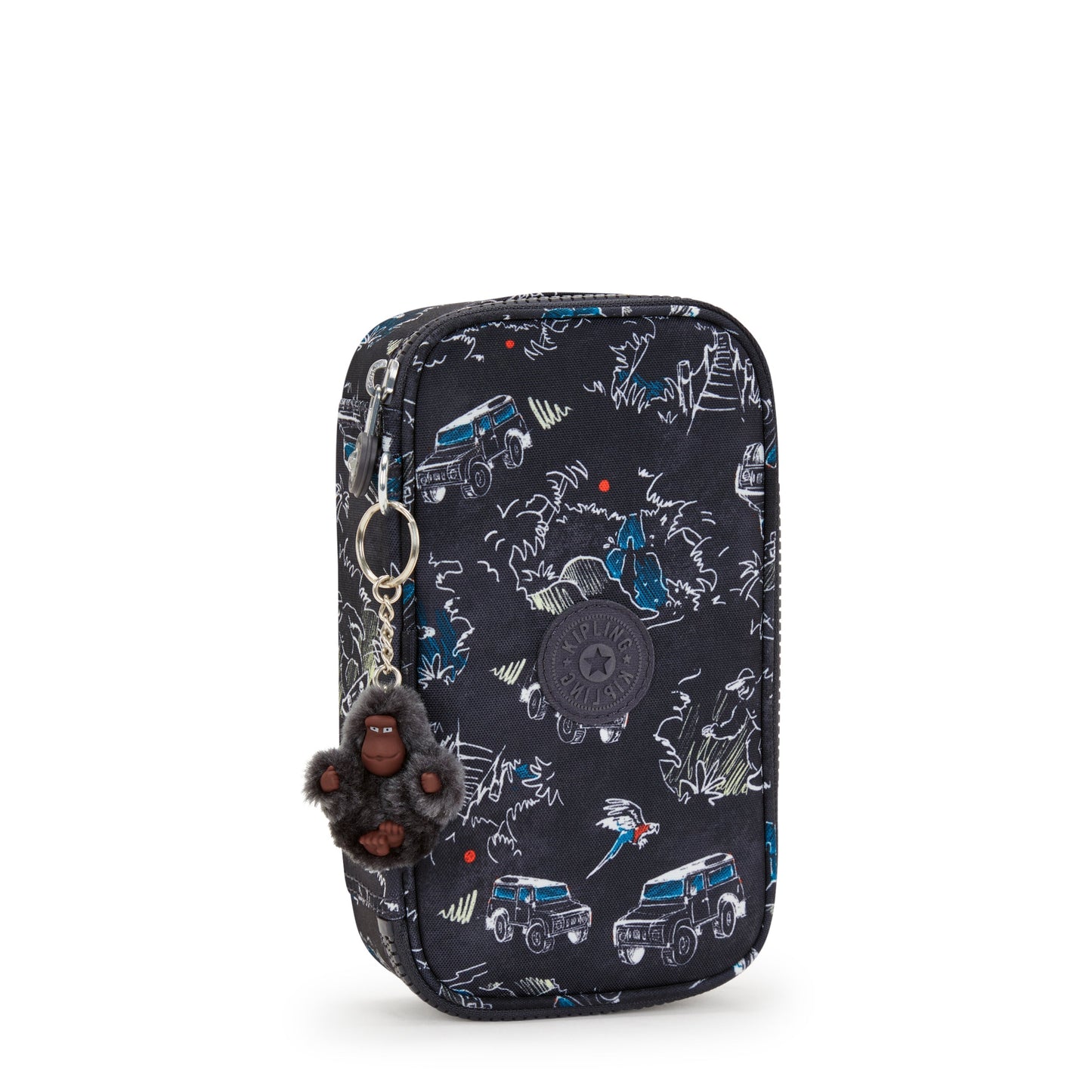 حقيبة أقلام Kipling 50 Pens Jungle Fun Race متوسطة الحجم C2I3707-TJ3